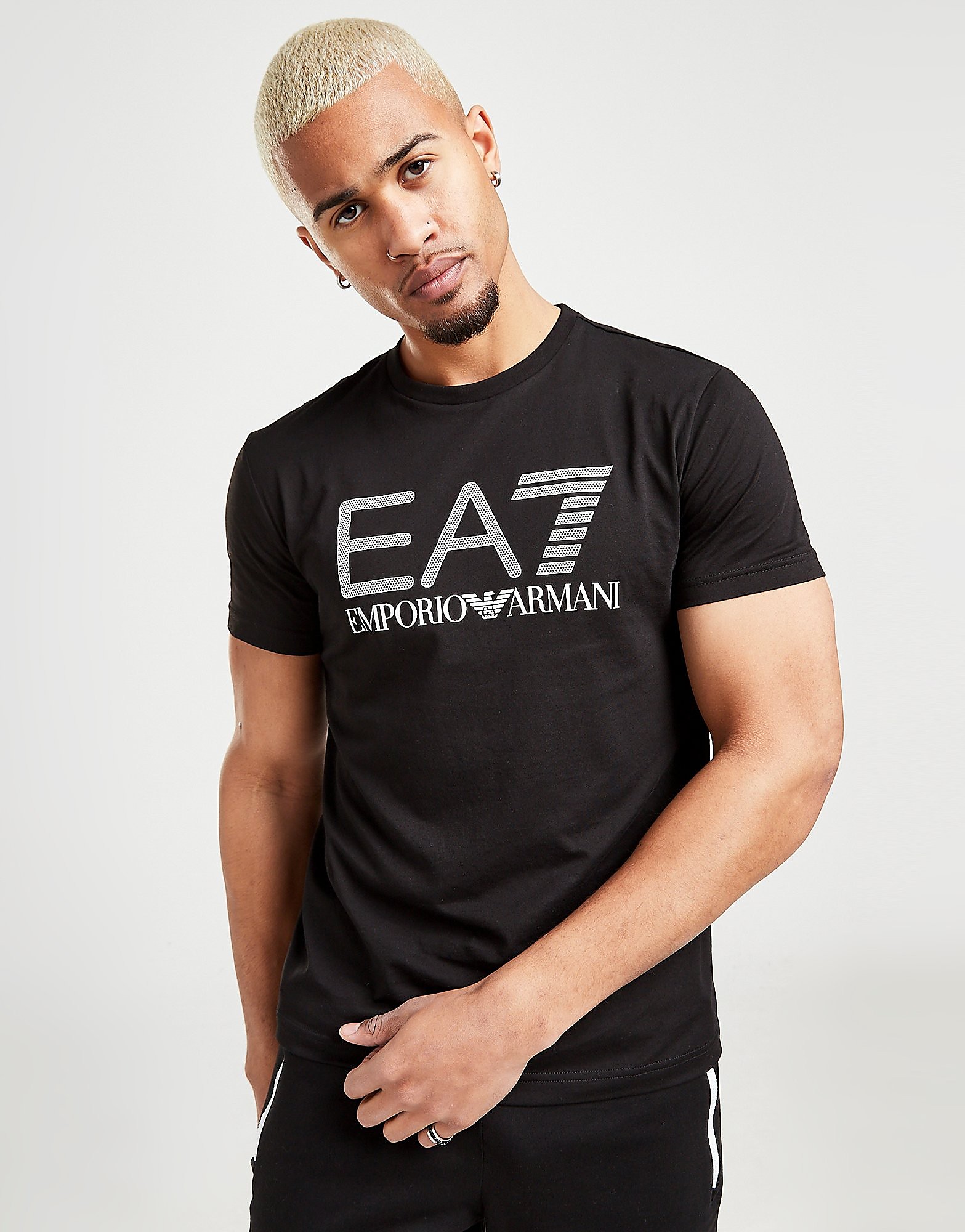 

Emporio Armani EA7 Visibility Logo T-Shirt - Black - Mens, Black