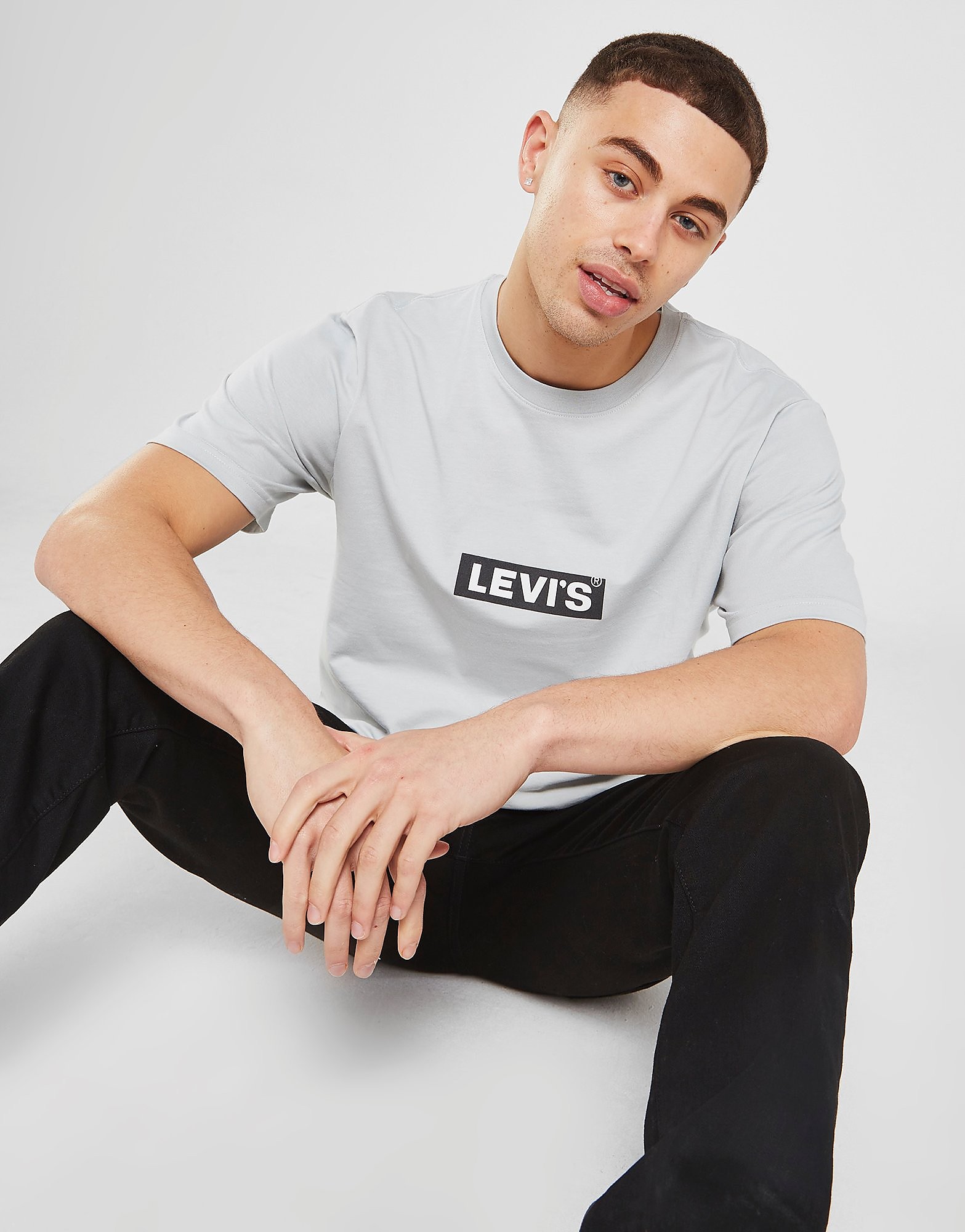 

Levis Box Tab Short Sleeve T-Shirt - Only at JD - Grey - Mens, Grey