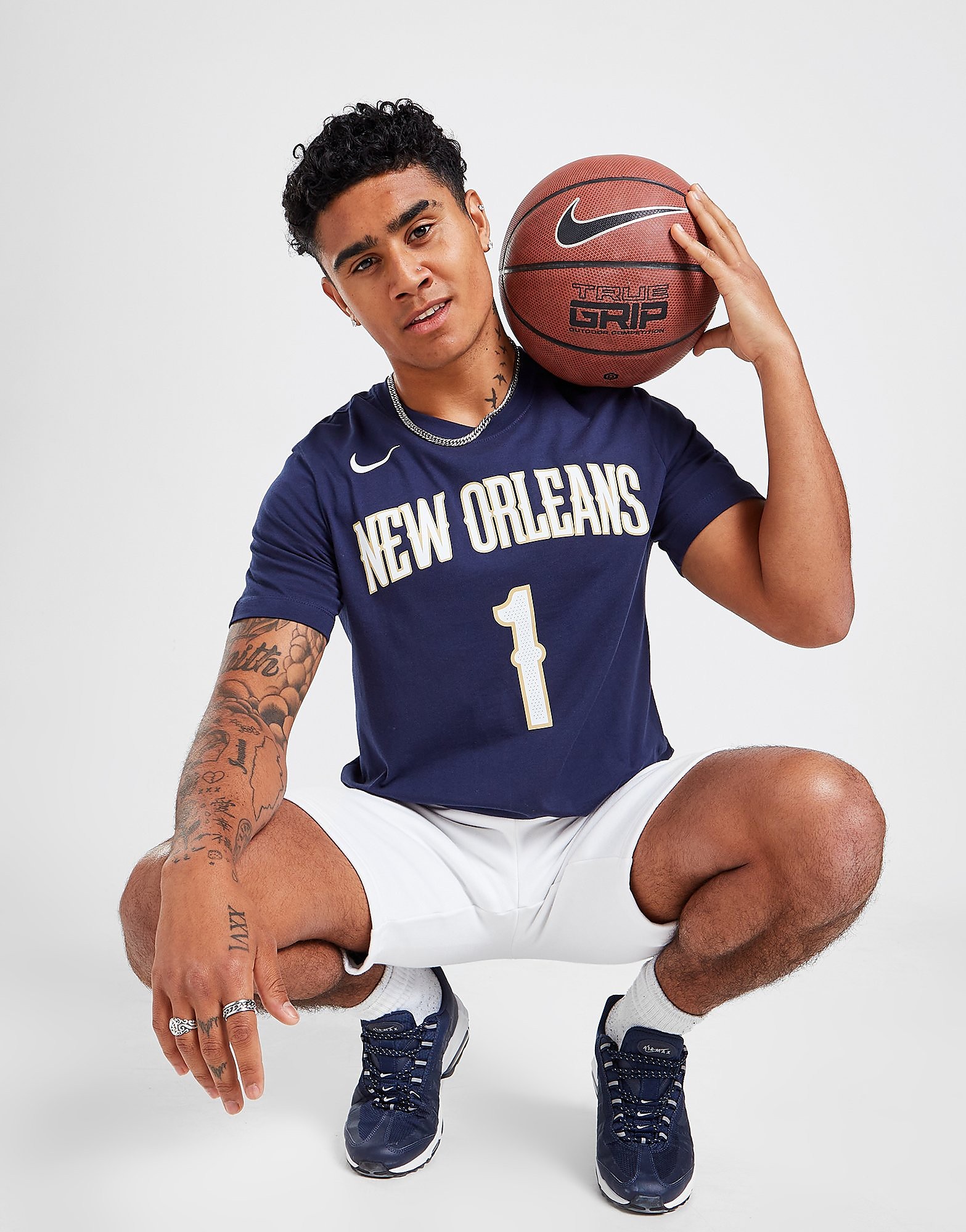 

Nike NBA New Orleans Pelicans Williamson #1 T-Shirt - College Navy - Mens, College Navy
