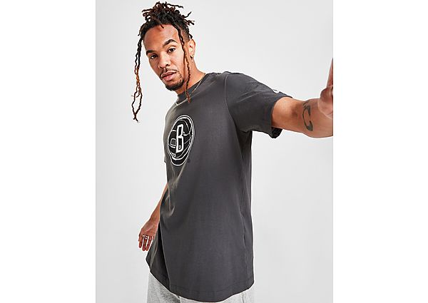 Nike NBA Brooklyn Nets Large Logo T-Shirt - Anthracite - Mens, Anthracite