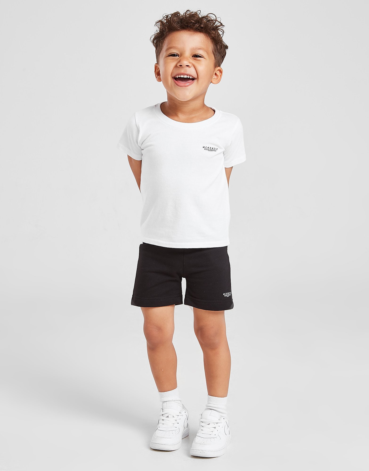 

McKenzie Micro Essential T-Shirt/Shorts Set Infant - White/Black - Kids, White/Black