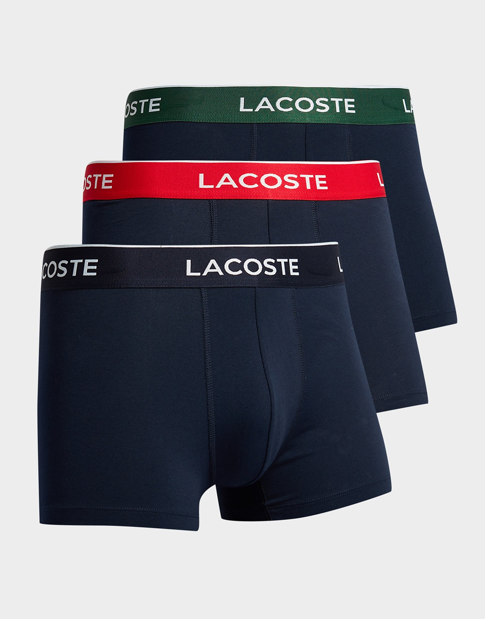

Lacoste 3 Pack Boxers - Blue/Navy - Mens, Blue/Navy
