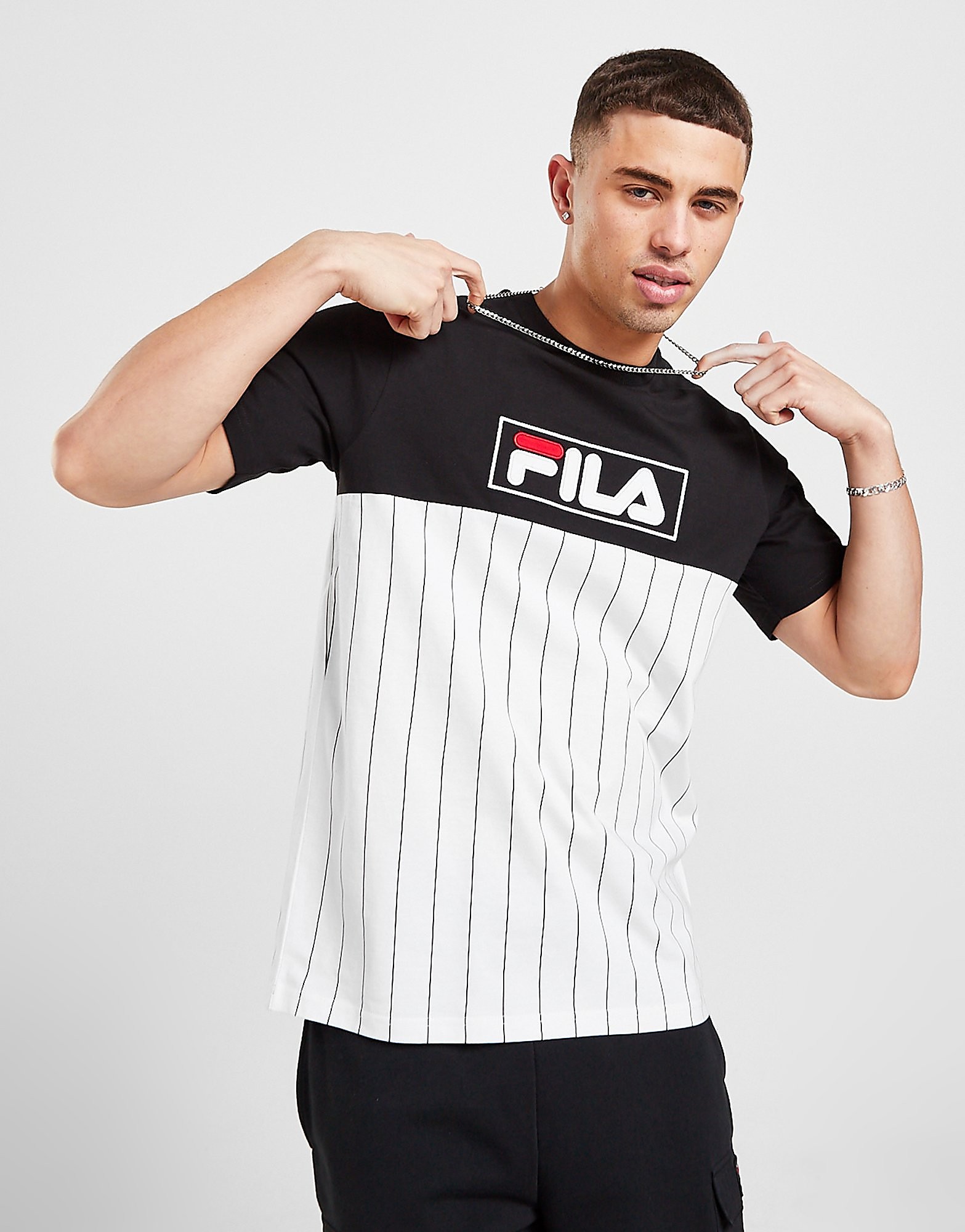 

Fila Milan T-Shirt - Only at JD - Black - Mens, Black