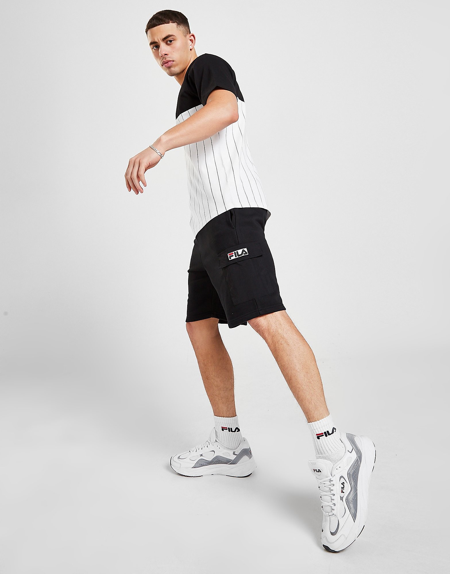 

Fila Selig Cargo Shorts - Only at JD - Black - Mens, Black