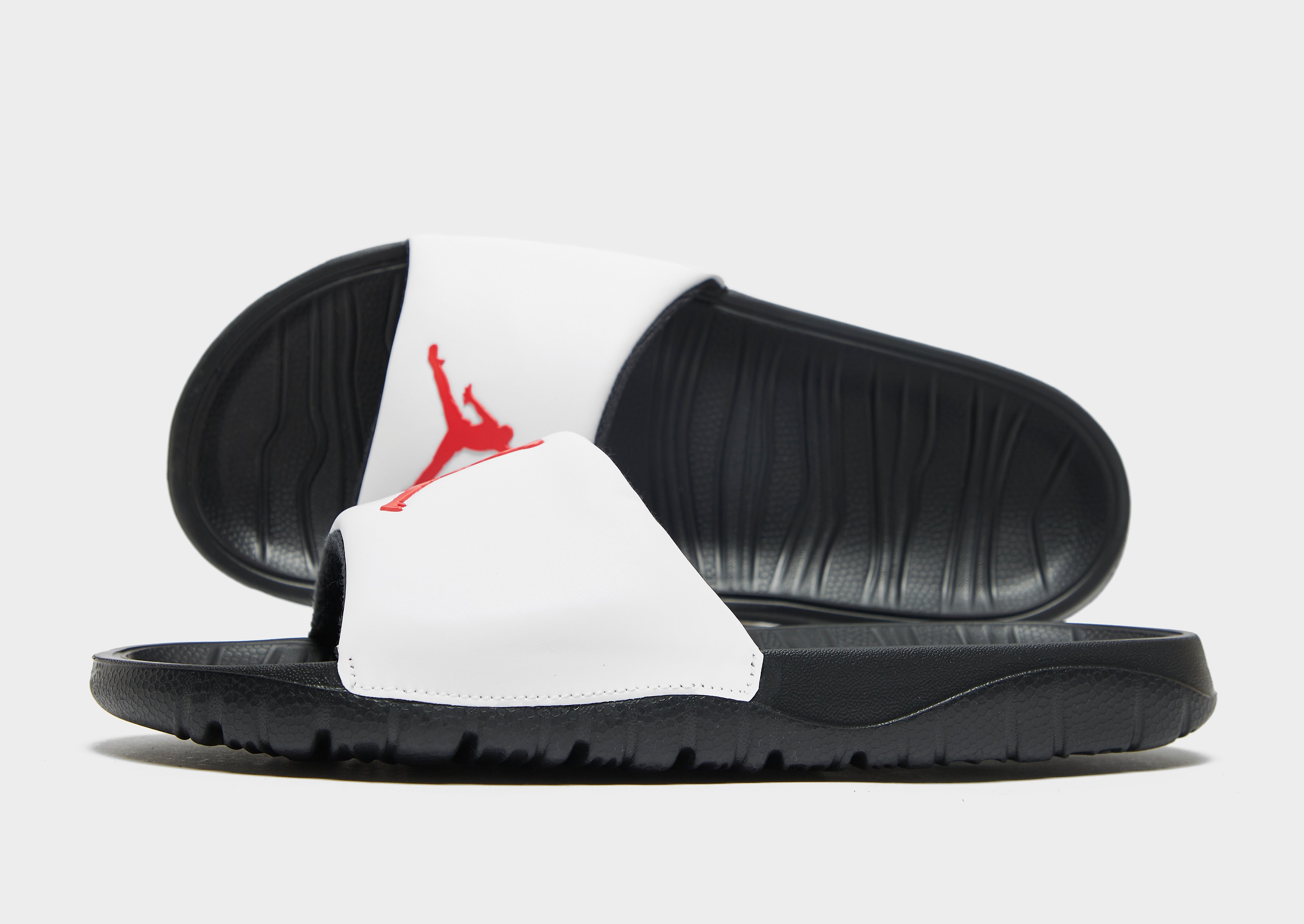 

Jordan Break Slides - Black/White/University Red/Black, Black/White/University Red/Black