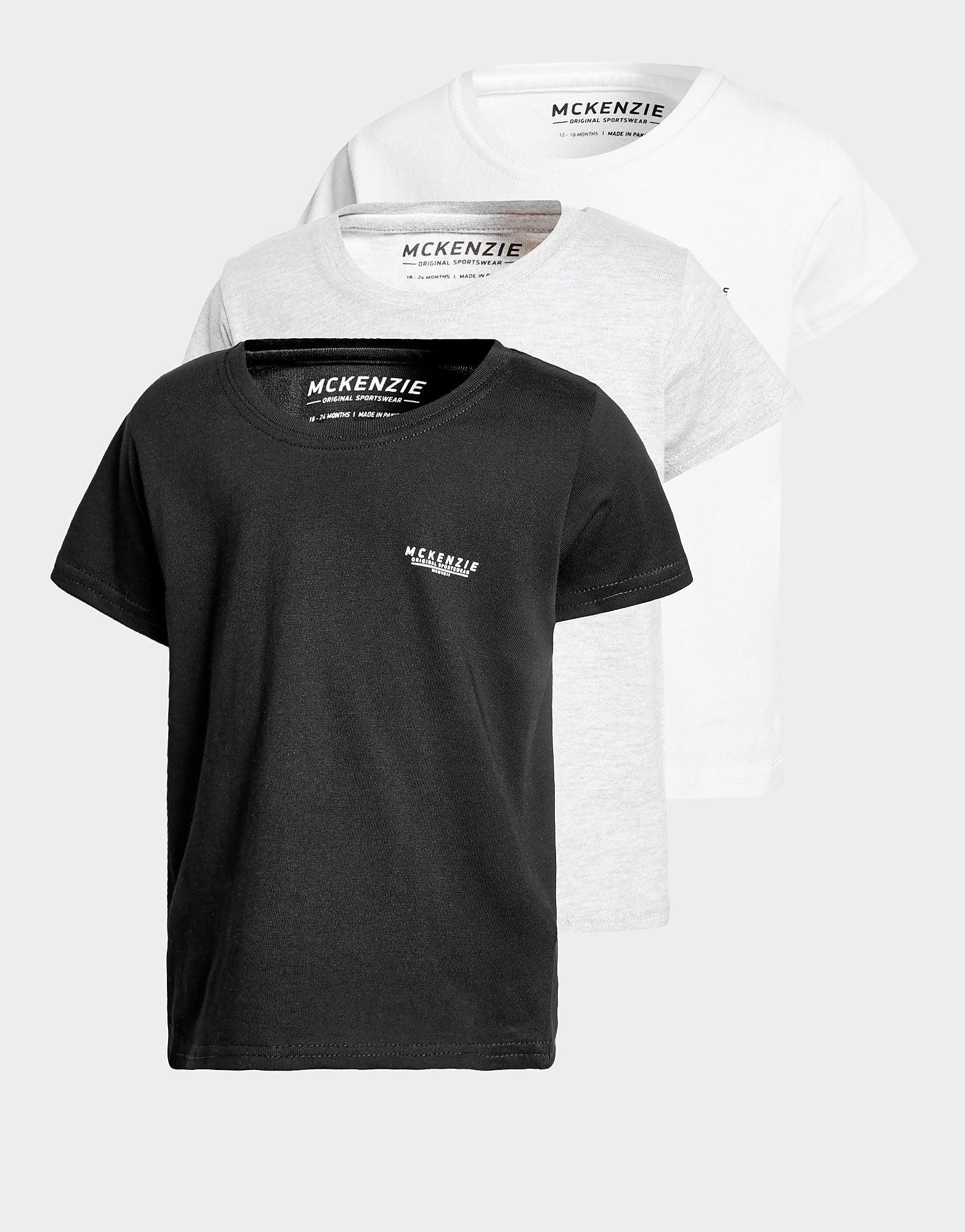 

McKenzie Micro Essential 3 Pack T-Shirt Infant - Black/Grey/White - Kids, Black/Grey/White
