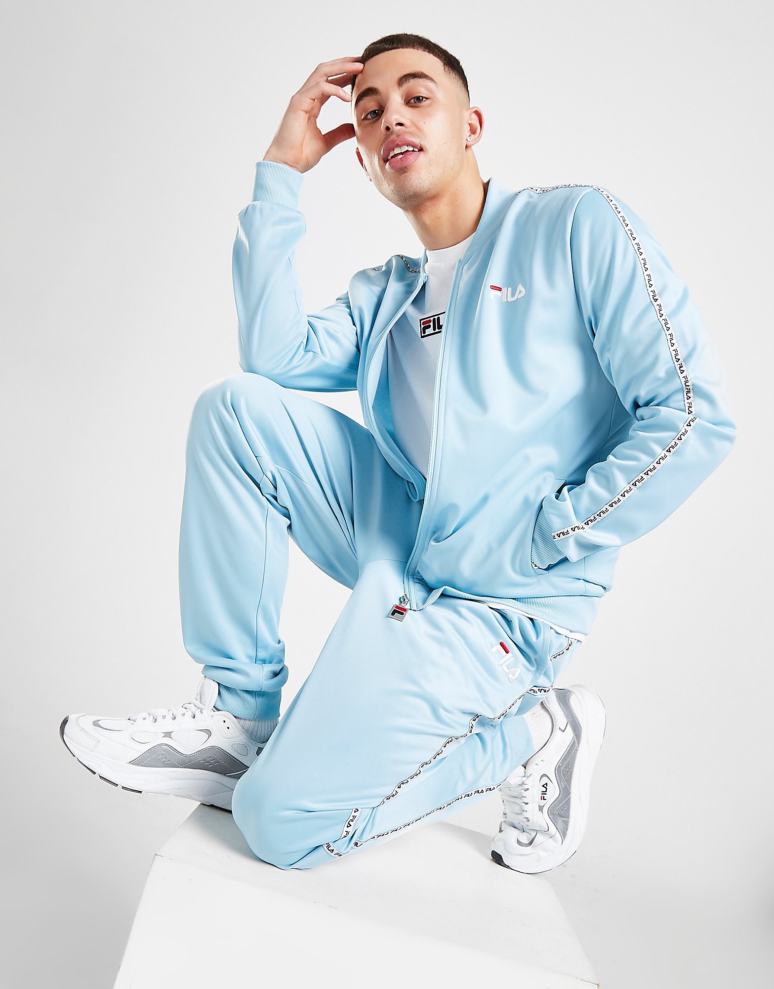 

Fila Poly Tape Track Pants - Only at JD - Blue - Mens, Blue