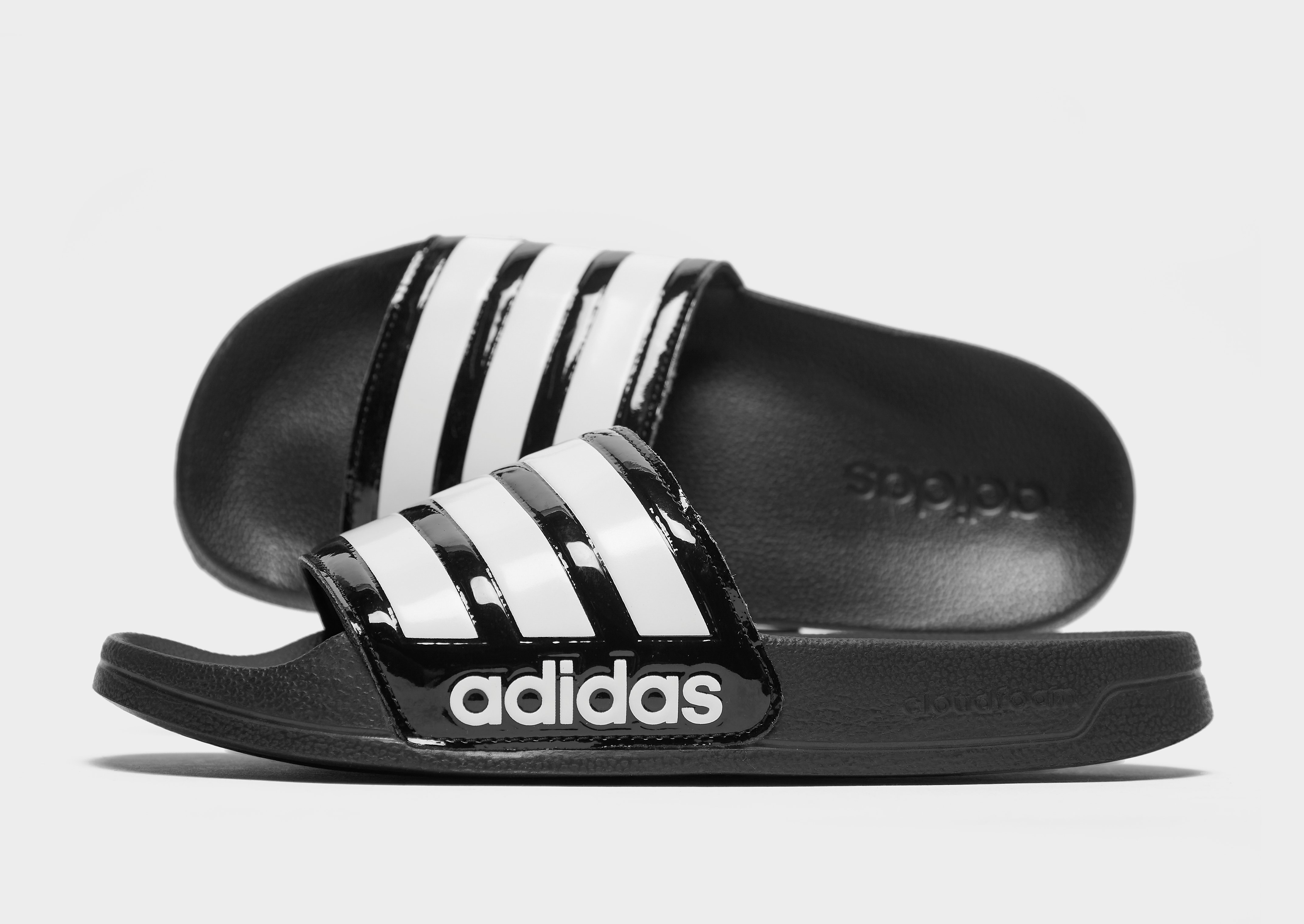 

adidas Adilette Shower Slides Women's - Core Black / Cloud White / Core Black, Core Black / Cloud White / Core Black