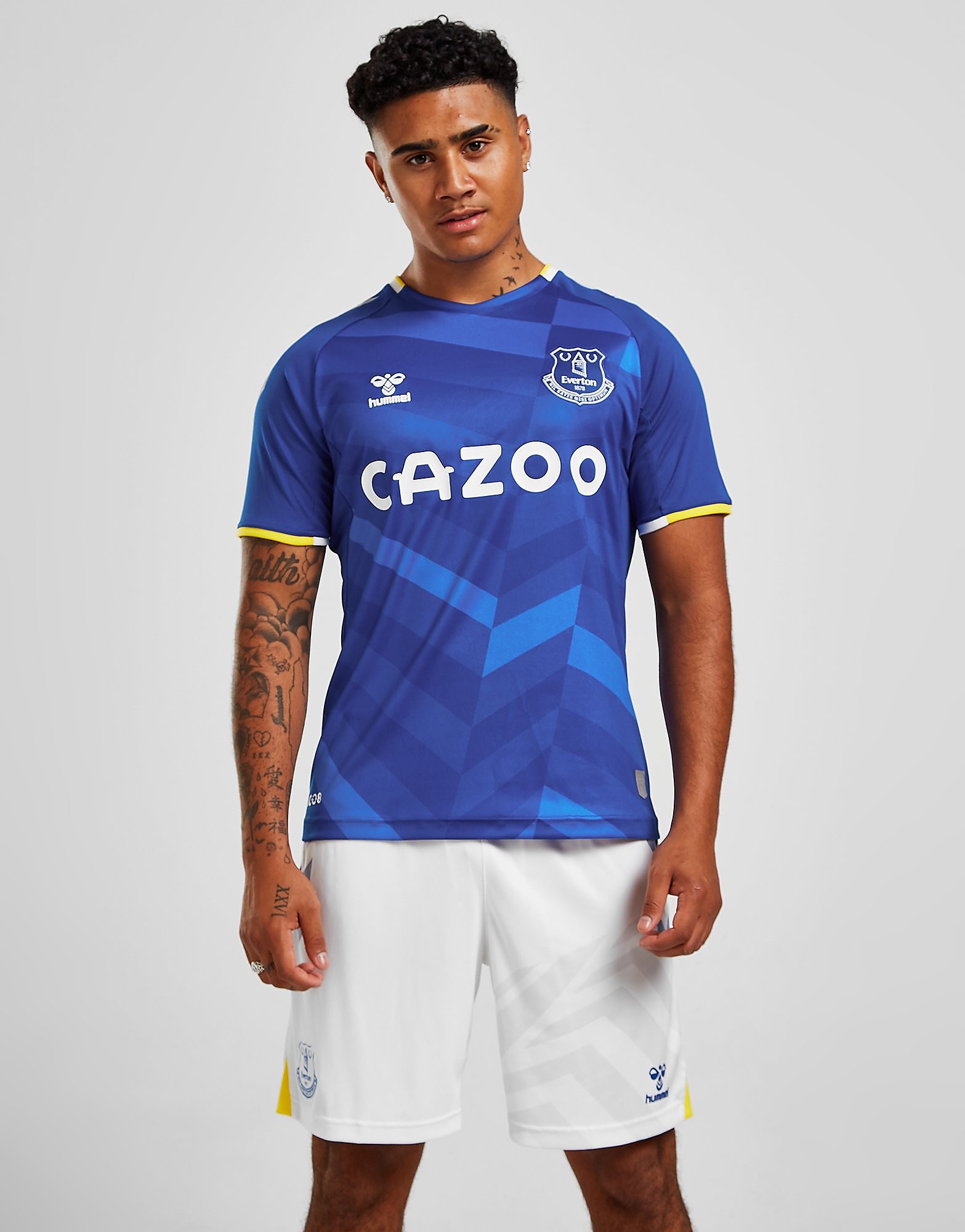 Hummel Everton FC 2021/22 Home Shorts - Blue - Mens, Blue