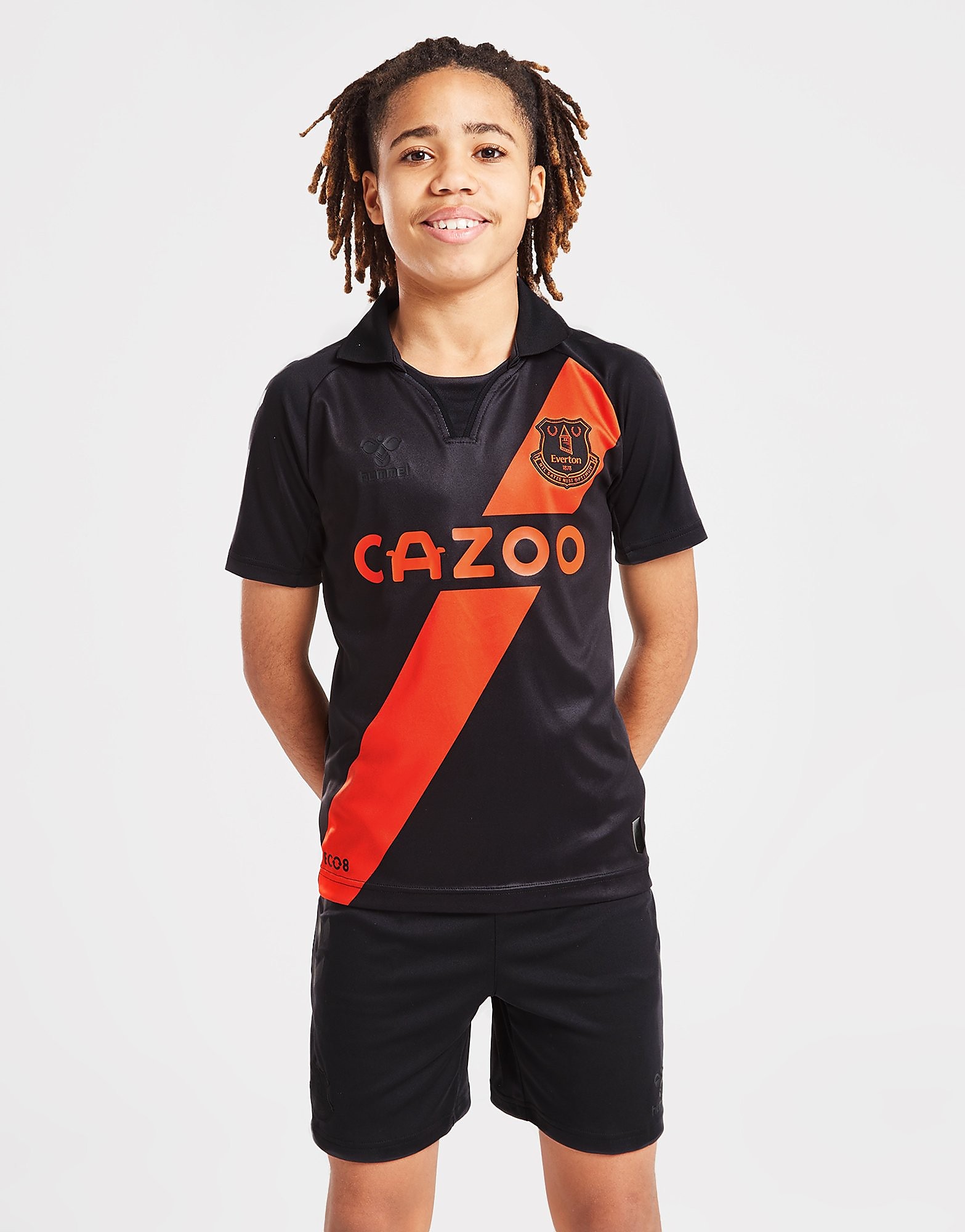 

Hummel Everton FC 2021/22 Away Shorts Junior - Black - Kids, Black