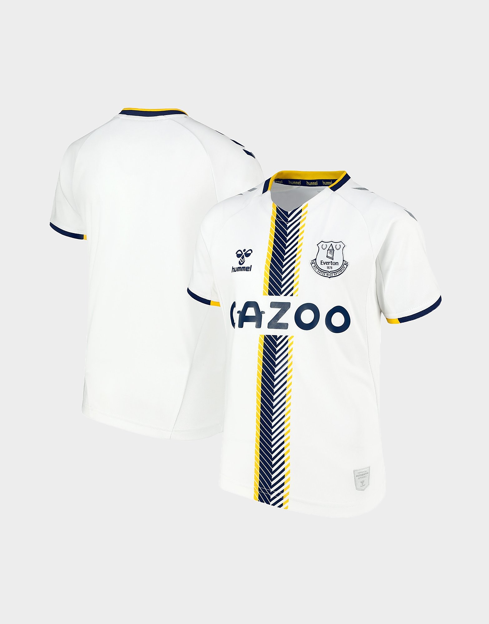 Hummel Everton FC 2021/22 Third Shirt - White - Mens, White