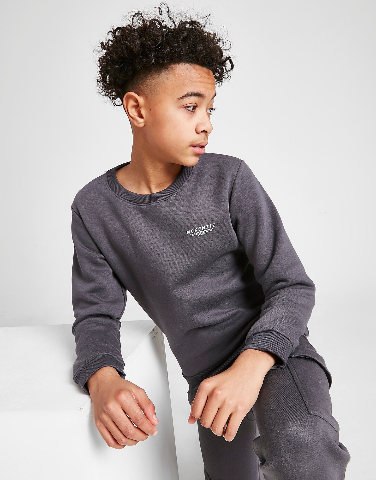 

McKenzie Essential Crew Sweatshirt Junior - Grey - Kids, Grey