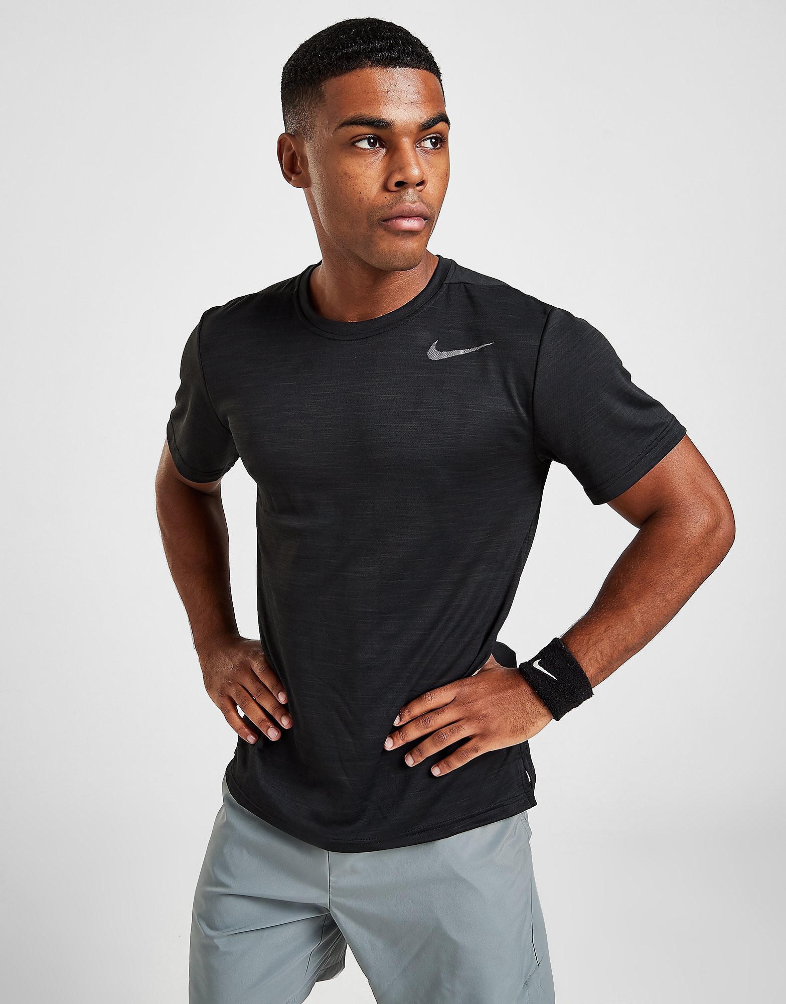 

Nike Superset T-Shirt - Black/Metallic Hematite - Mens, Black/Metallic Hematite