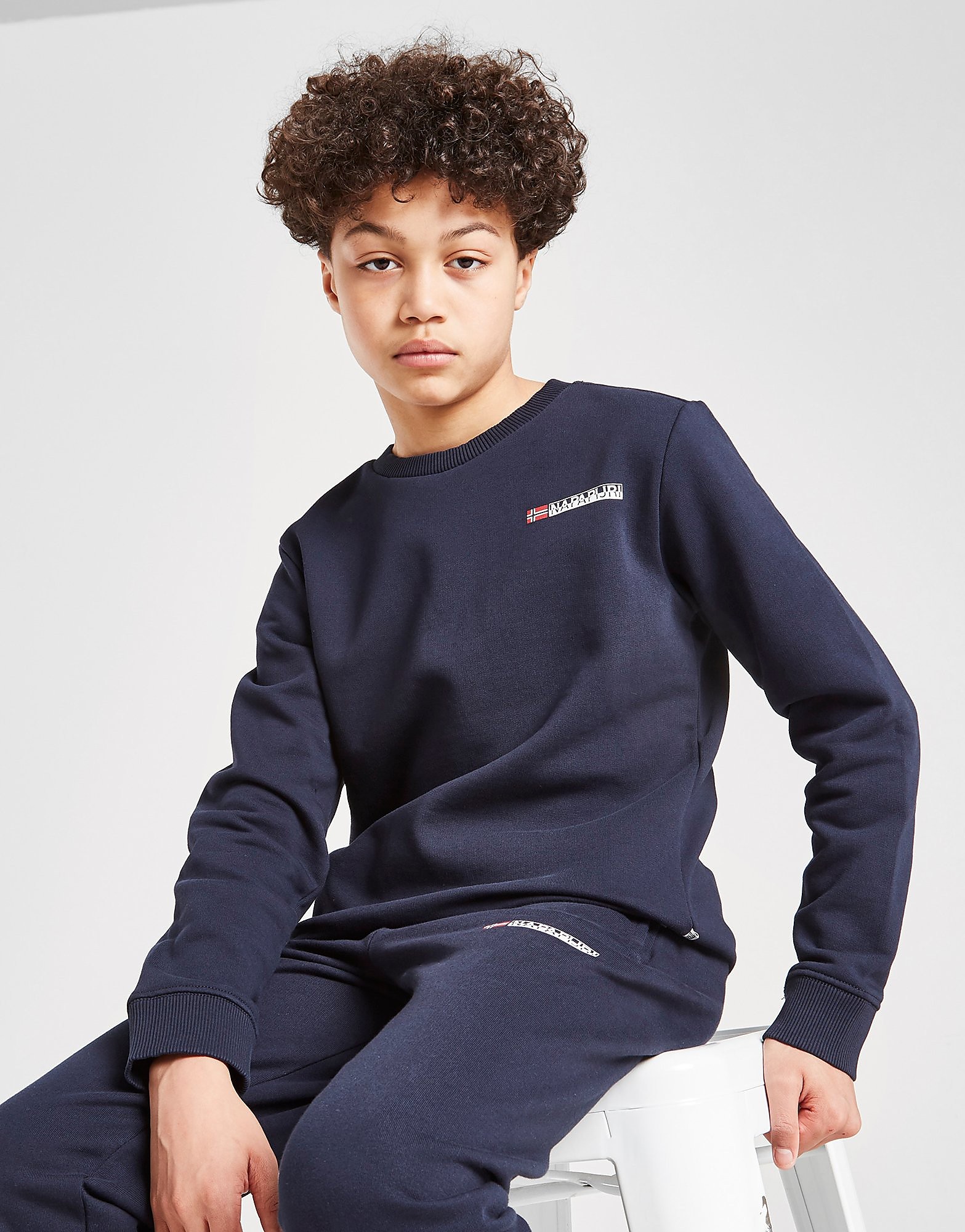 

Napapijri French Terry Crew Sweatshirt Junior - Only at JD - Navy - Kids, Navy