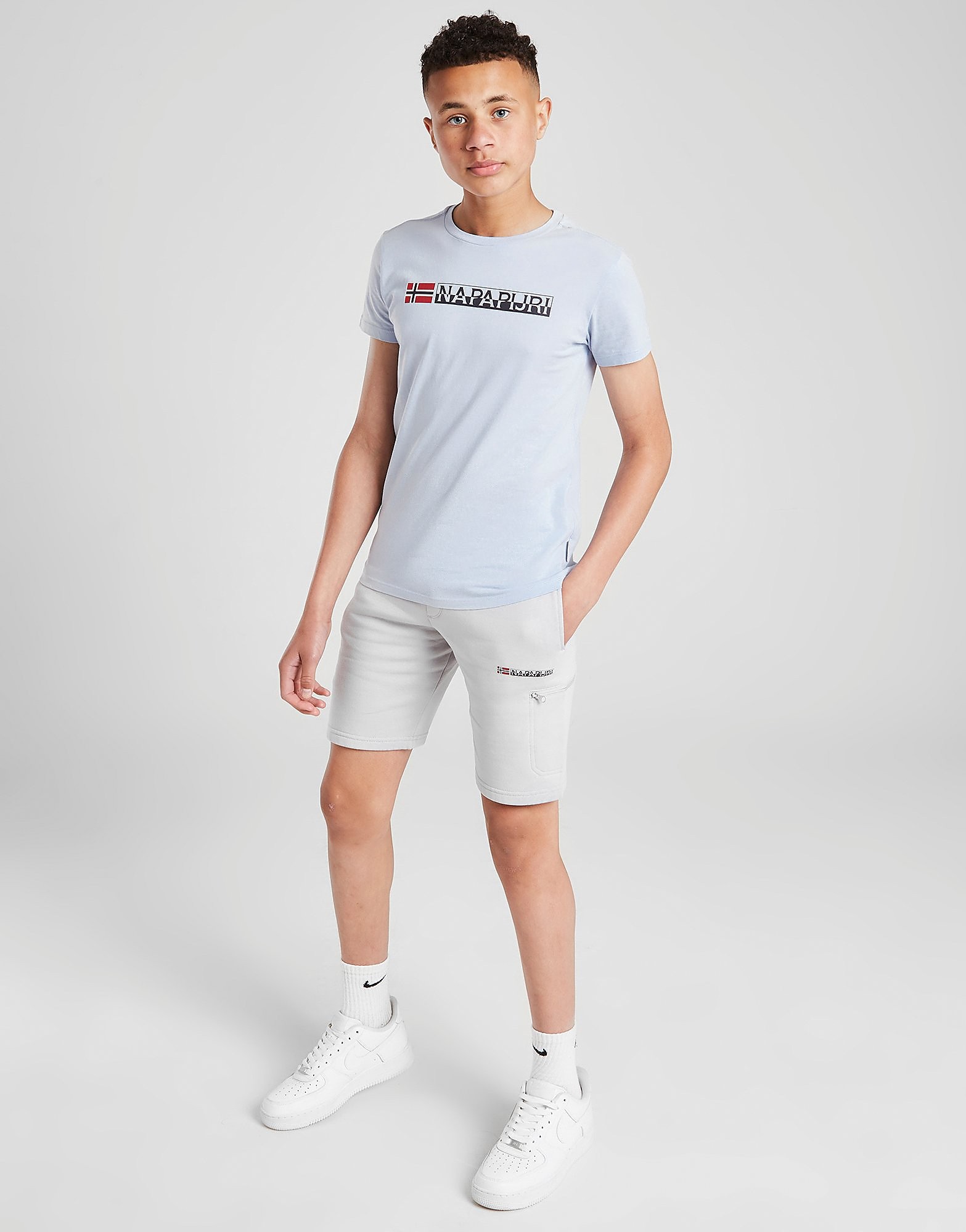 Napapijri french terry shorts junior - only at jd - kids, harmaa, napapijri