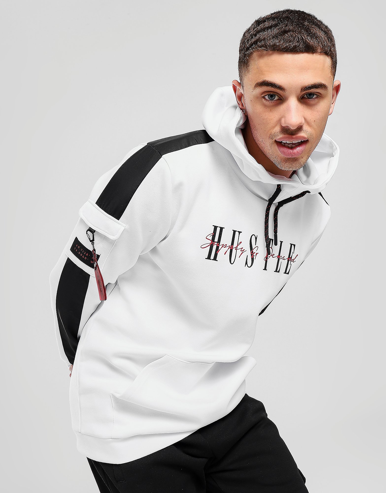 

Supply & Demand Devotion Hoodie - White/Black - Mens, White/Black