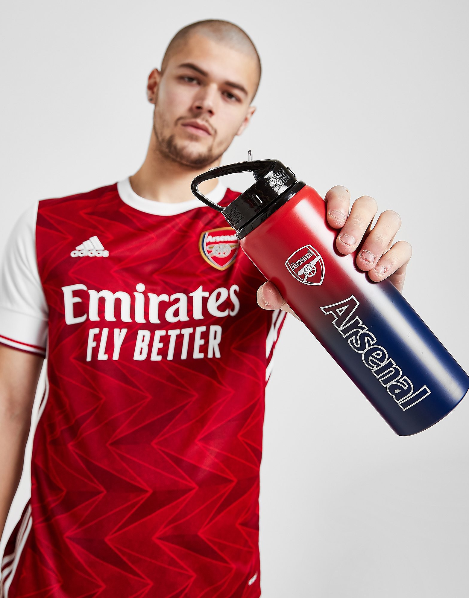 

Official Team Arsenal FC 750ml Aluminium Bottle - Red - Mens, Red