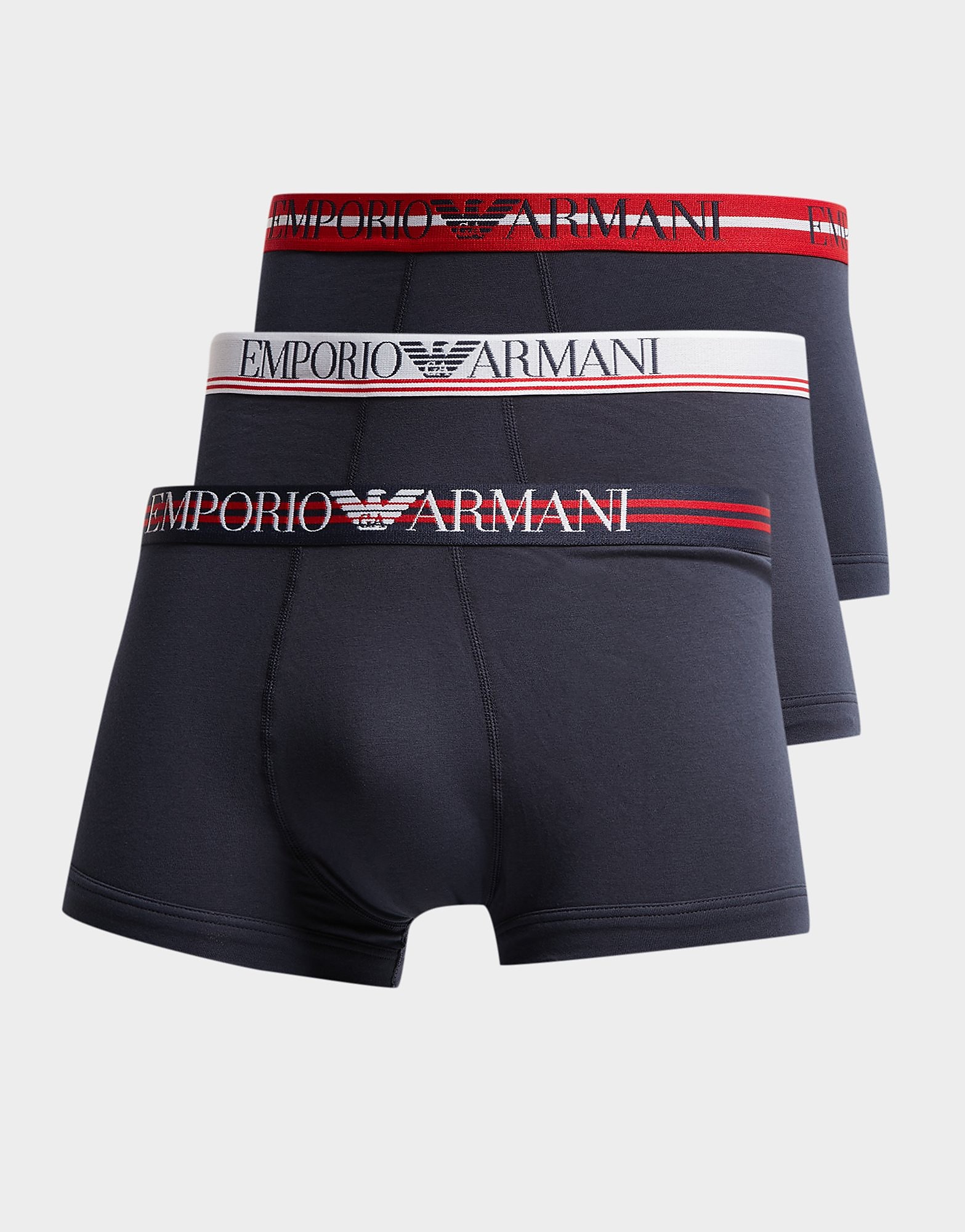 

Emporio Armani 3-Pack Trunks - Navy - Mens, Navy