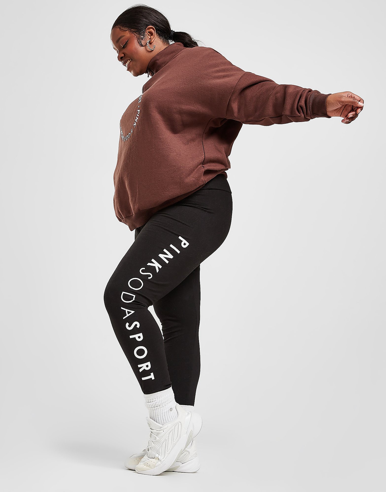 

Pink Soda Sport Plus Size Winnie Leggings - Black - Womens, Black