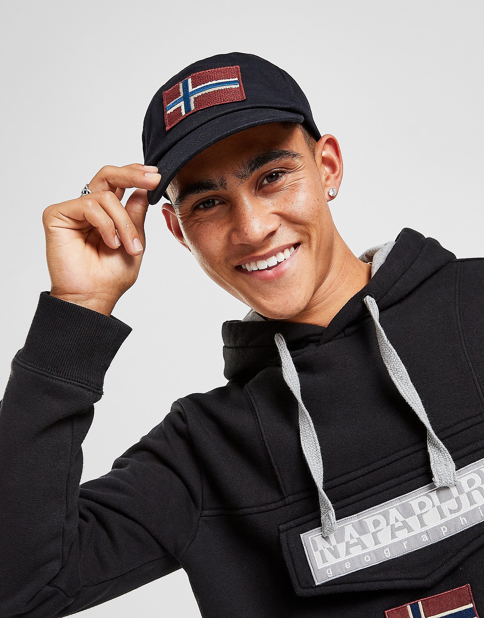 

Napapijri Fontan Cap - Black/Black - Mens, Black/Black
