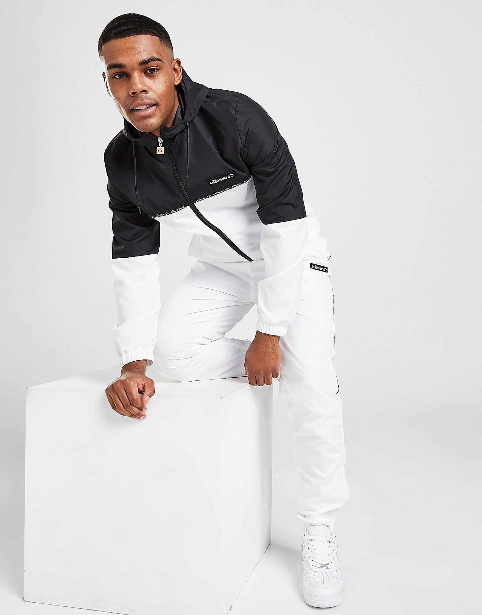 

Ellesse Rozzio Tracksuit - Only at JD - White/Black - Mens, White/Black