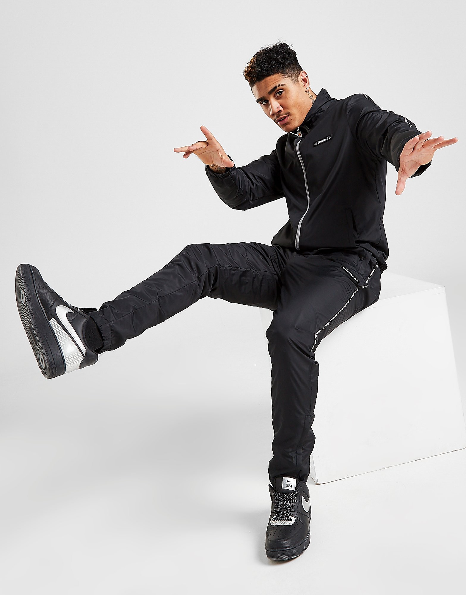 

Ellesse Estimo Woven Tracksuit - Only at JD - Black - Mens, Black