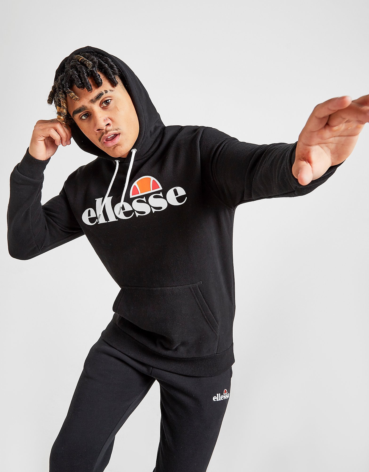 

Ellesse Gottero Overhead Hoodie - Black - Mens, Black