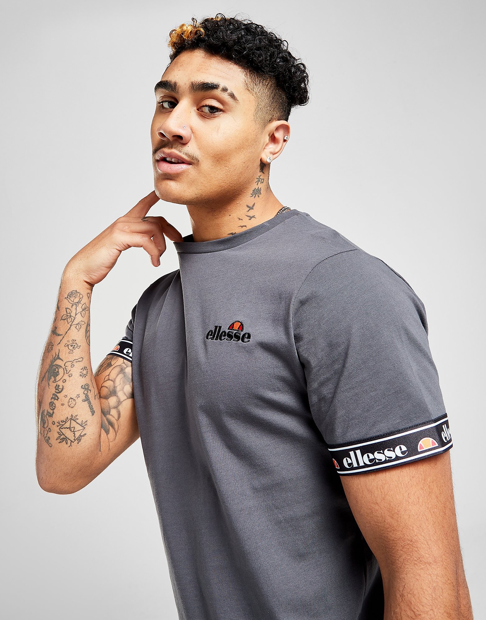 

Ellesse Lanta Tape T-Shirt - Grey - Mens, Grey