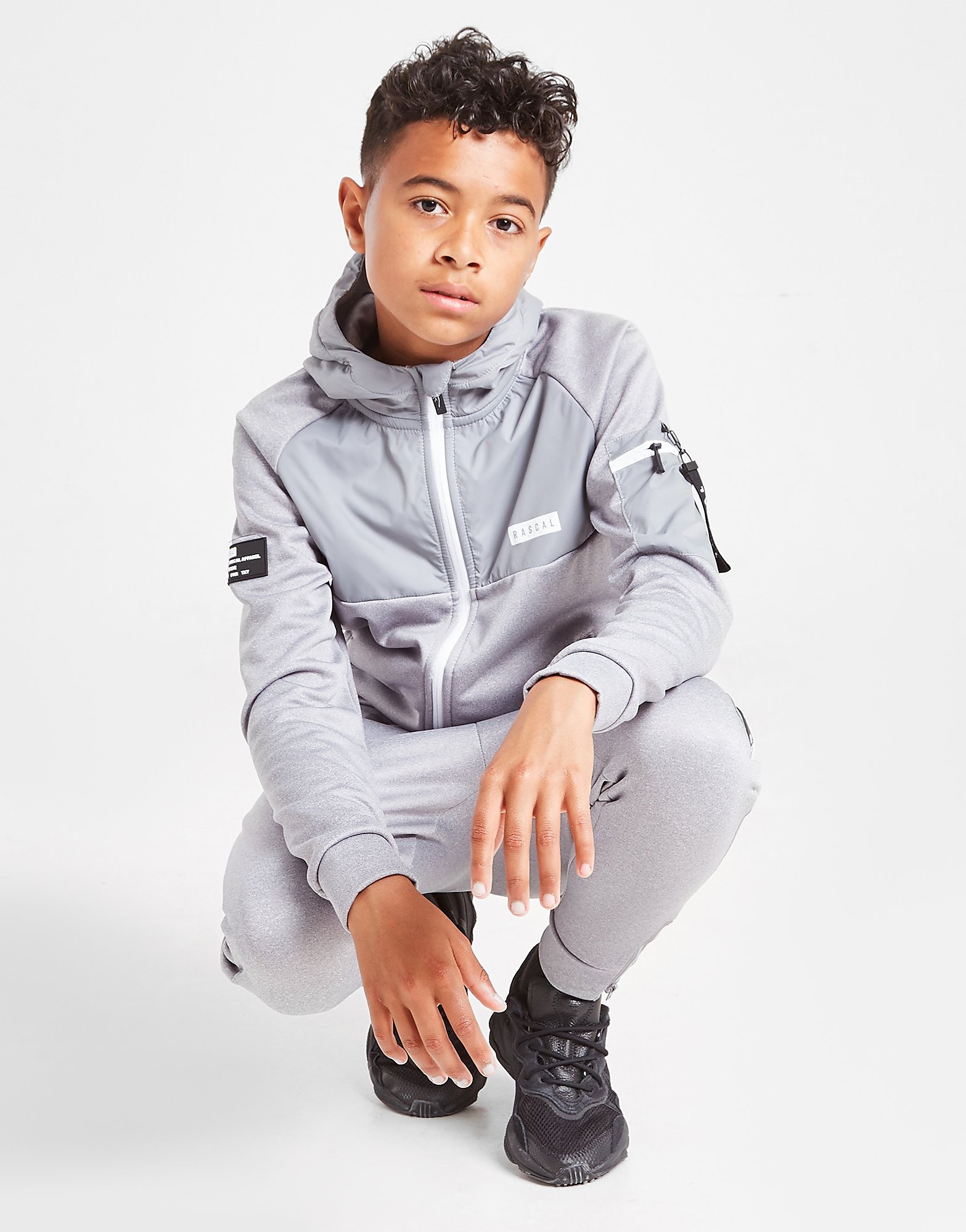 

Rascal Tech Utility Poly Full Zip Hoodie Junior - Only at JD - Grey - Kids, Grey