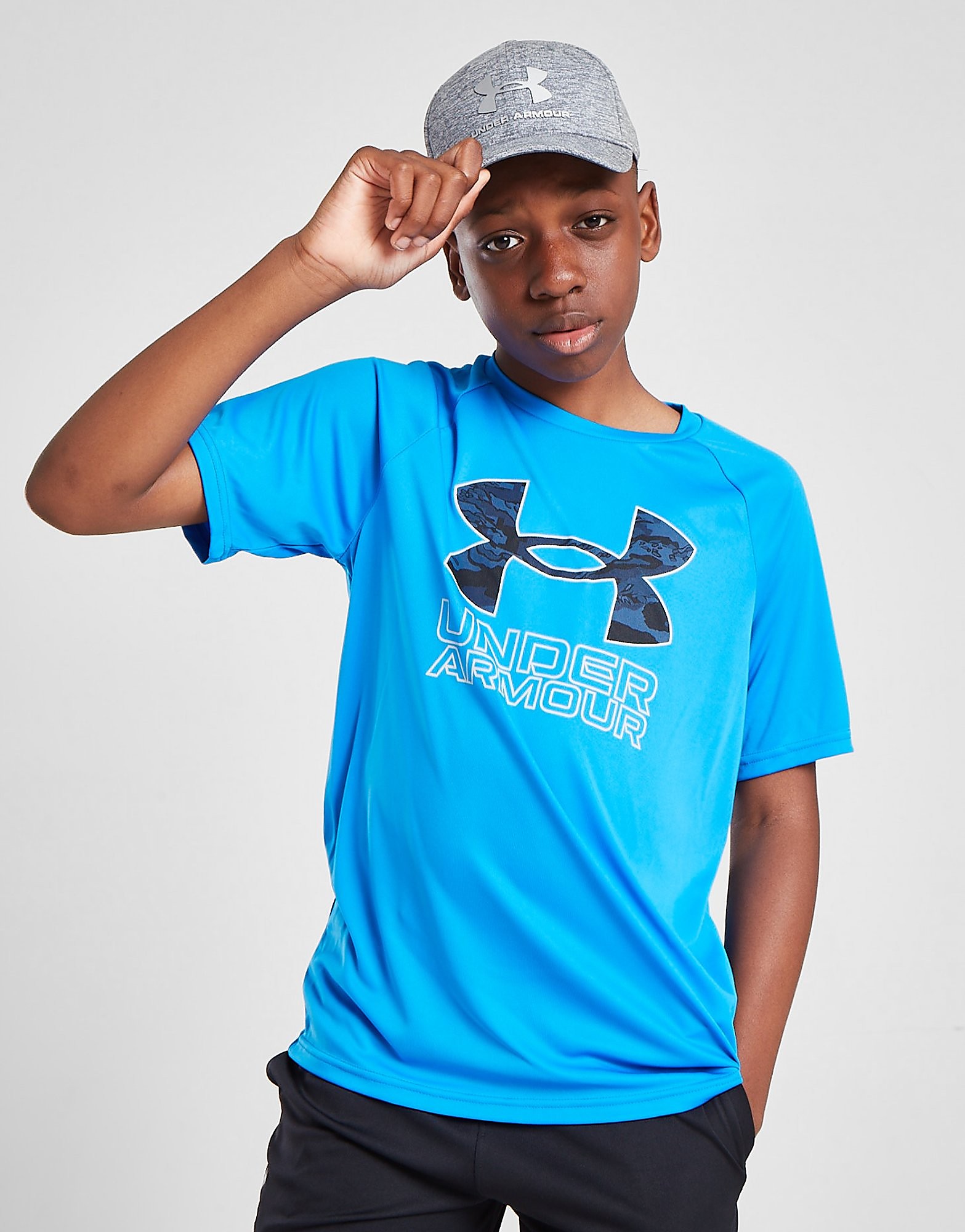 

Under Armour Tech Hybrid Print Fill T-Shirt Junior - Blue - Kids, Blue