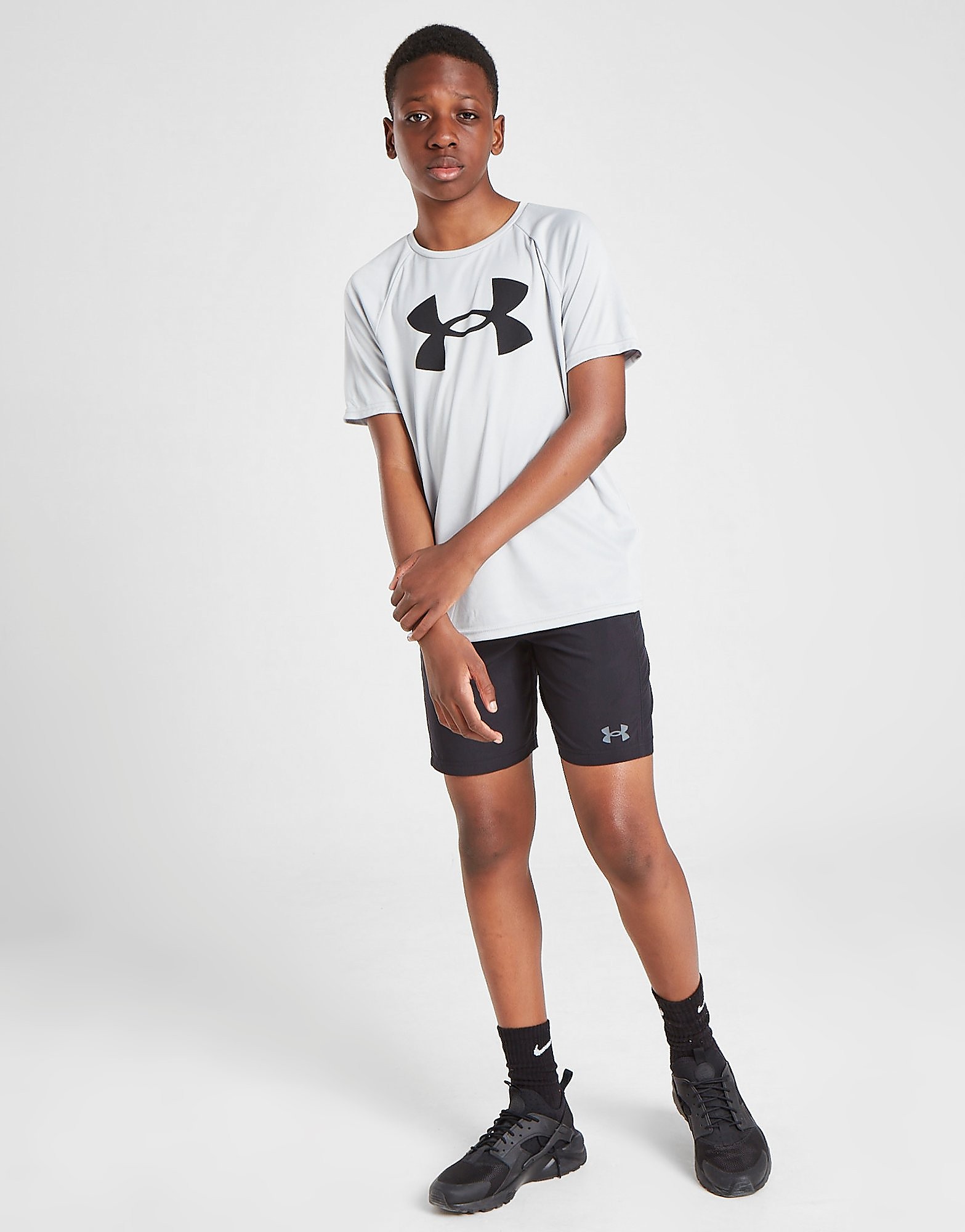 

Under Armour Tech Big Logo T-Shirt Junior - Grey - Kids, Grey