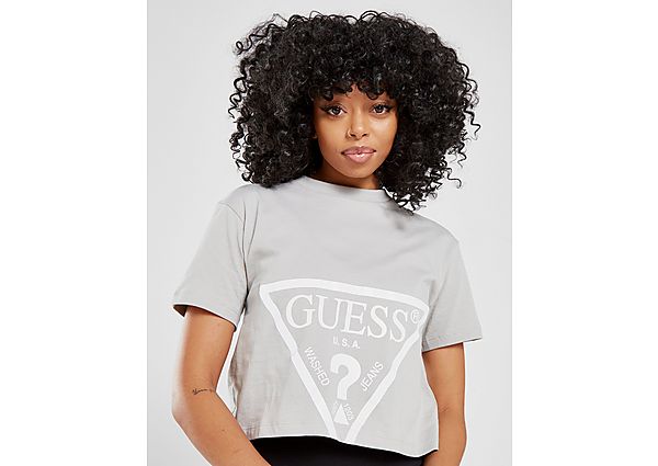 GUESS Triangle Crop Logo T-Shirt