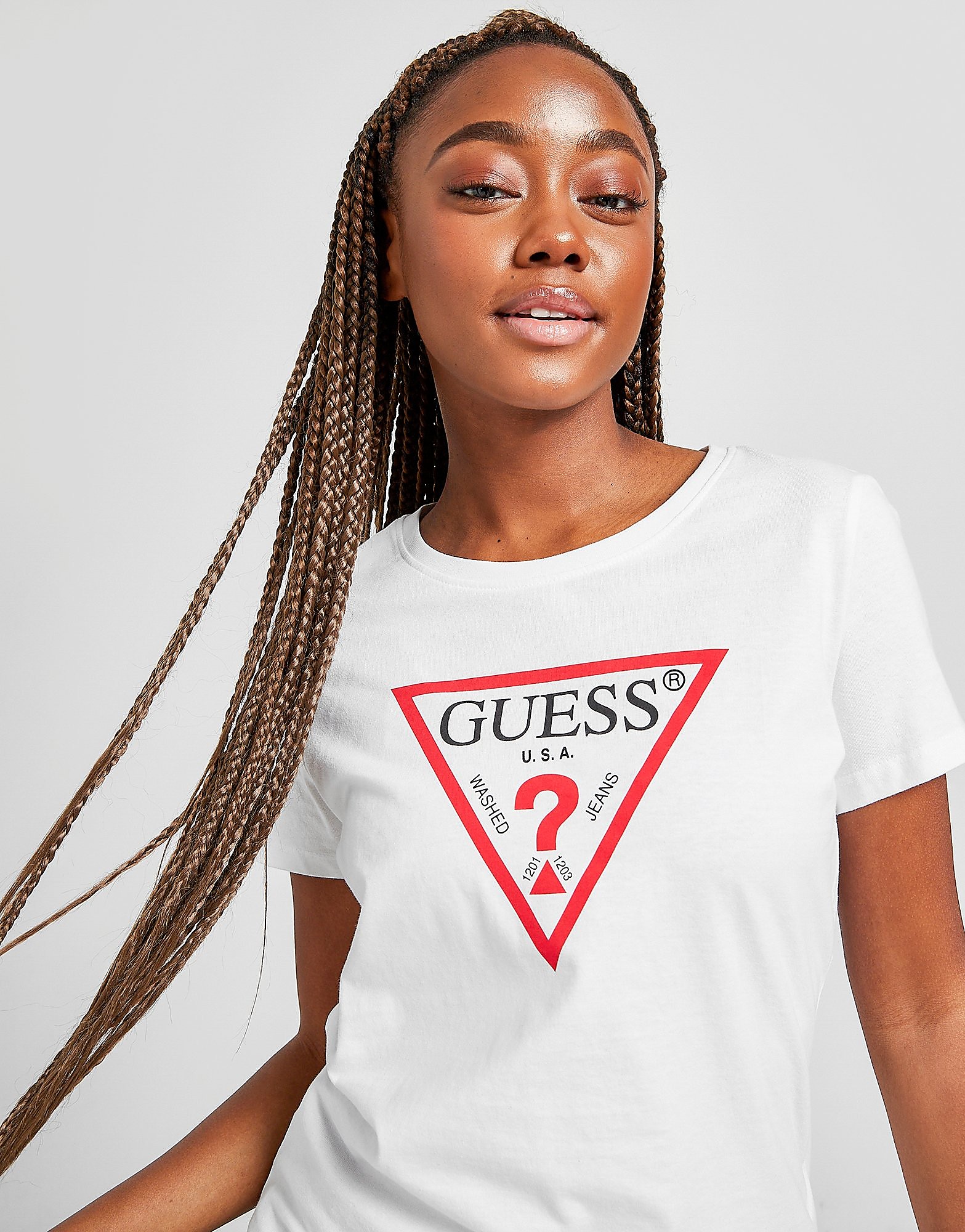 

Guess Jeans Core Logo T-Shirt - White - Womens, White