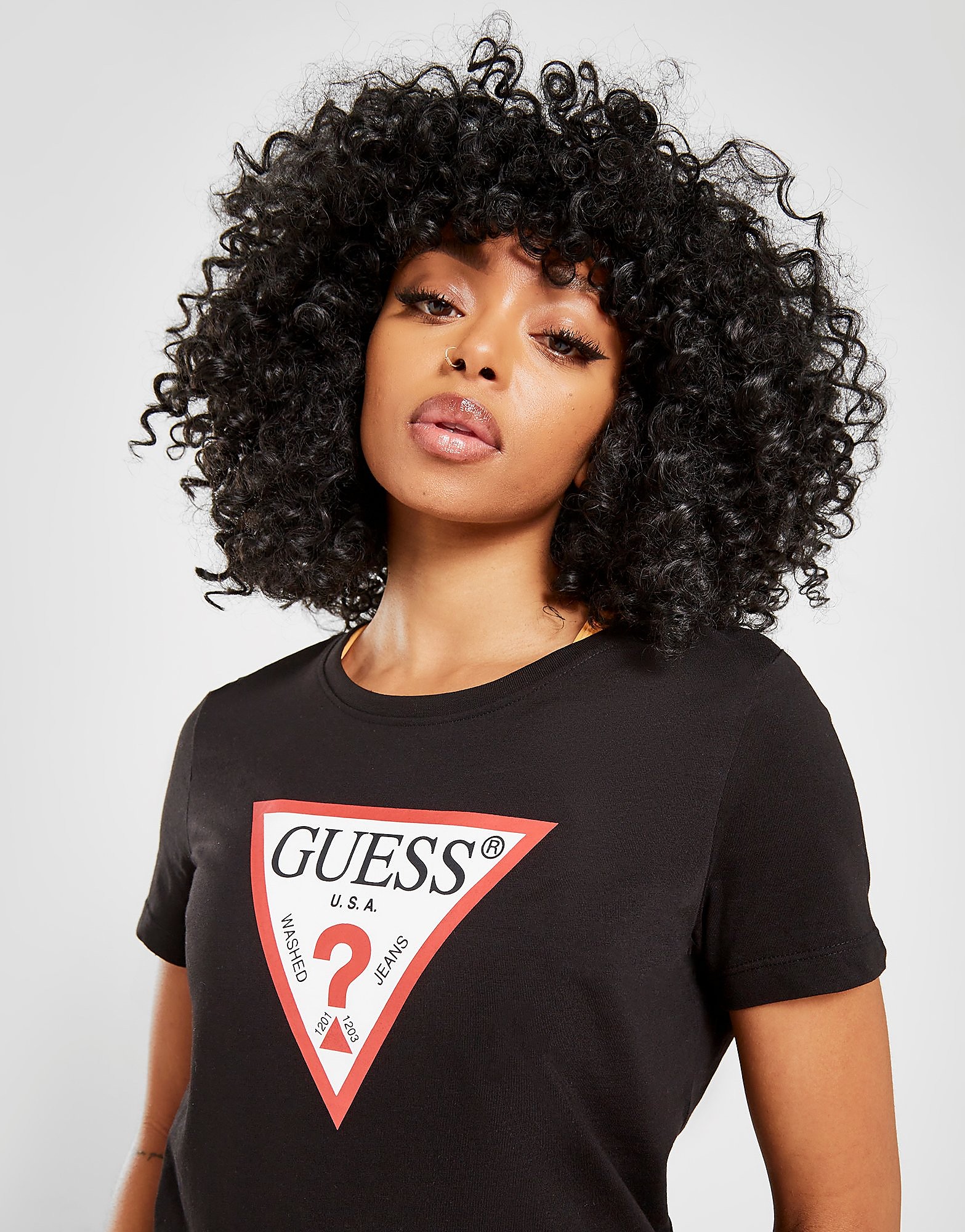 

Guess Jeans Core Logo T-Shirt - Black - Womens, Black