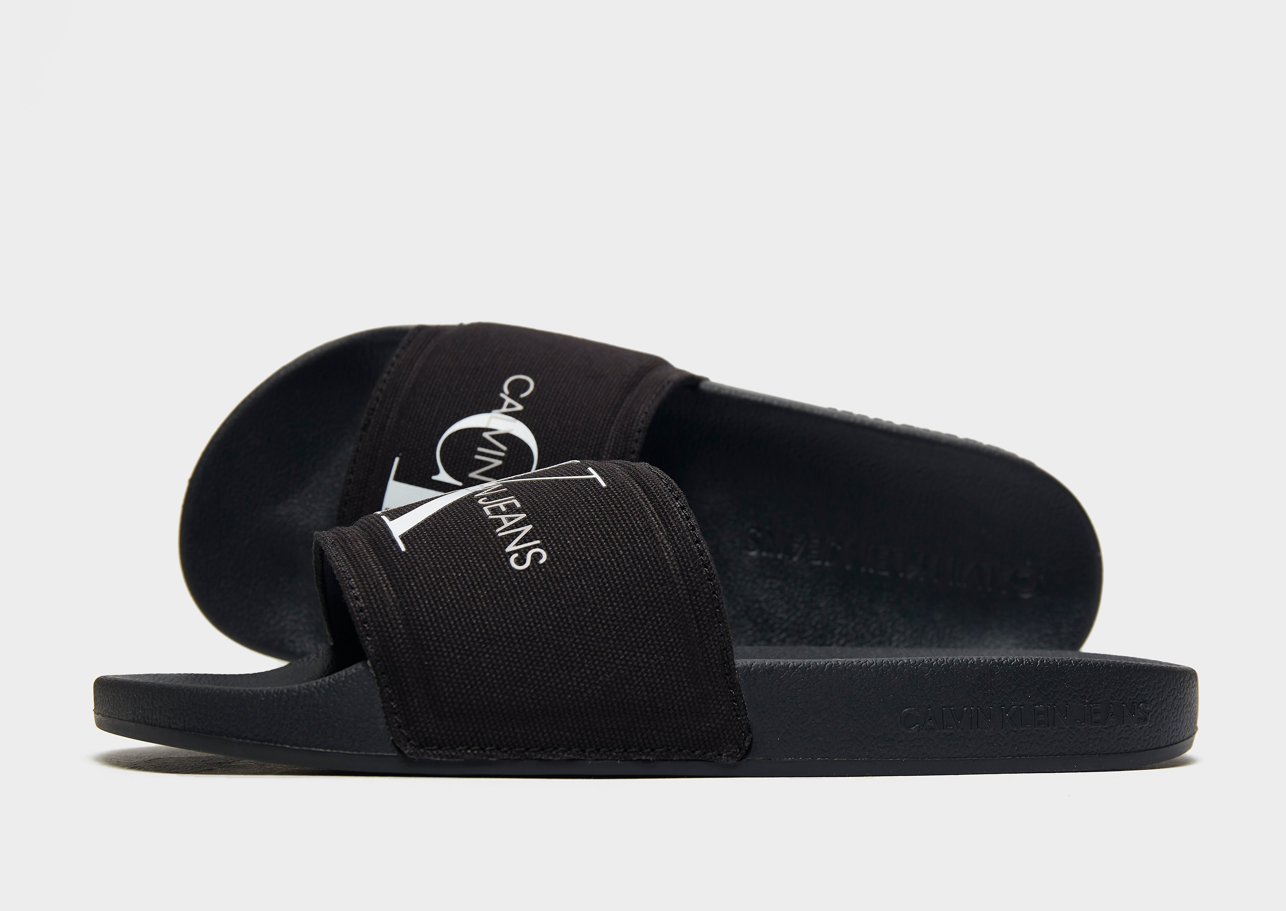 

Calvin Klein Jeans Monogram Slides Women's - Black, Black