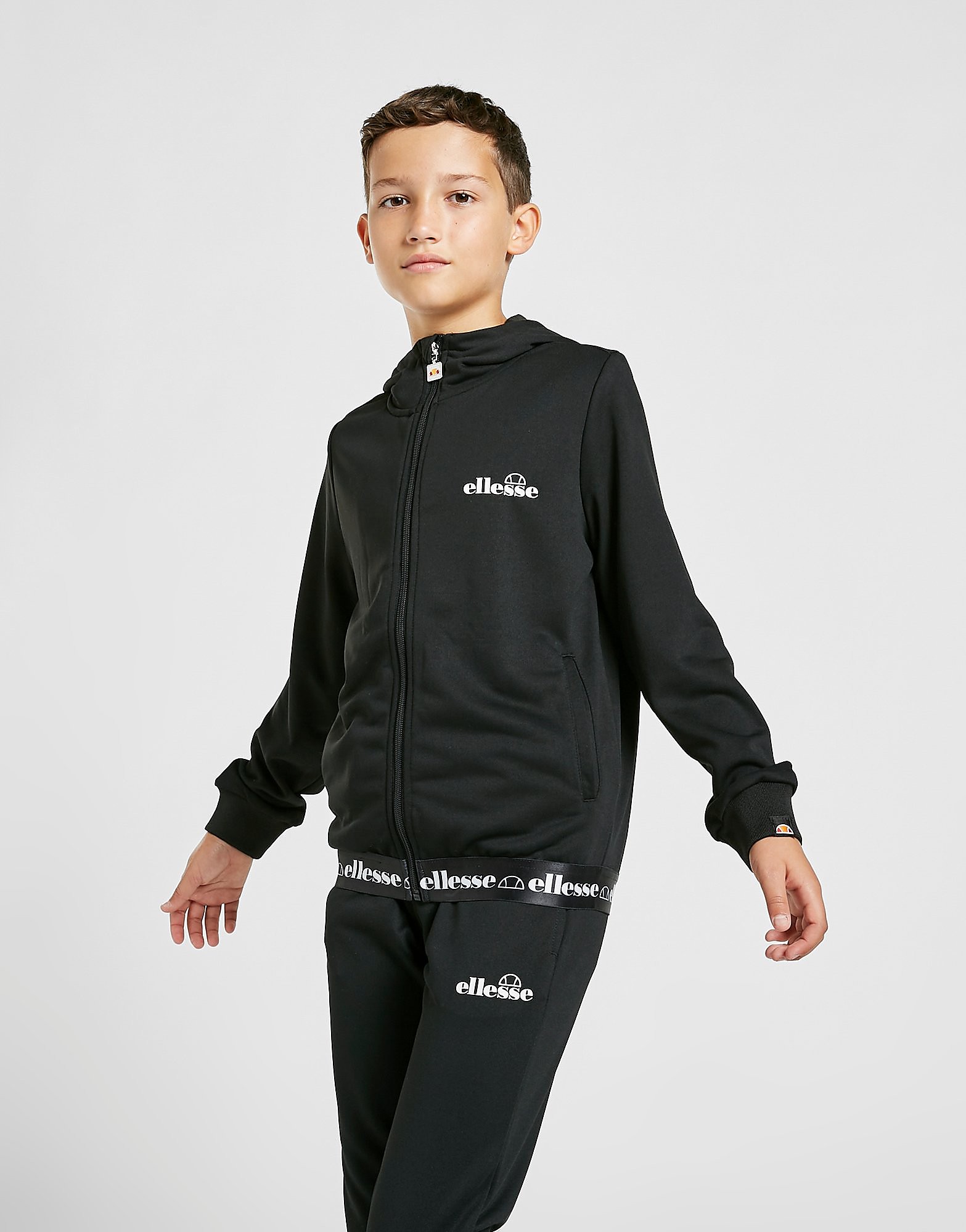 

Ellesse Zeros Poly Tape Full Zip Hoodie Junior - Only at JD - Black - Kids, Black