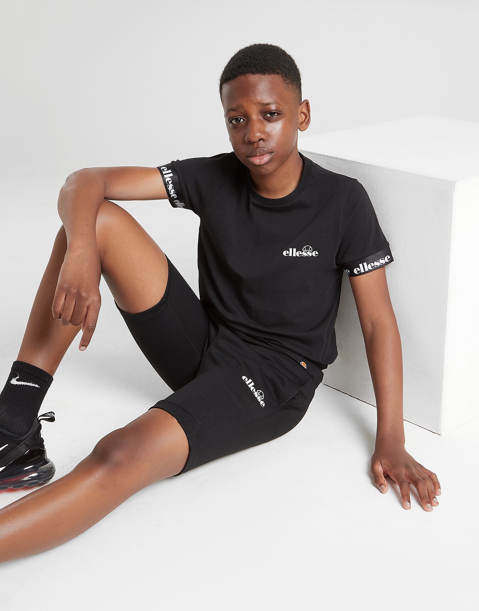 

Ellesse Travis Poly Tape Shorts Junior - Only at JD - Black - Kids, Black