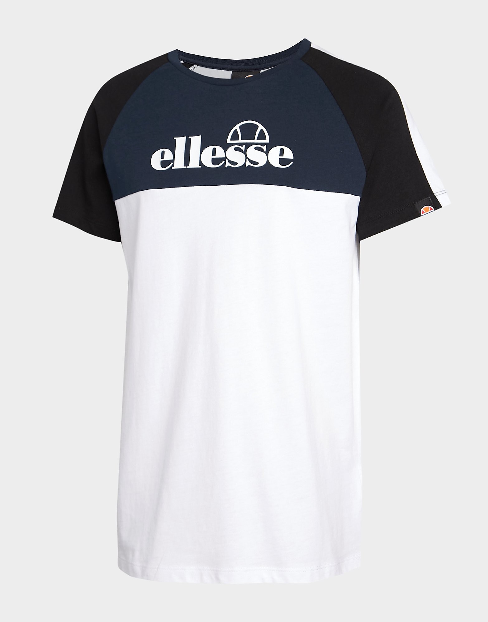 Ellesse Garints T-Shirt Junior - Only at JD - White/Navy - Kids, White/Navy