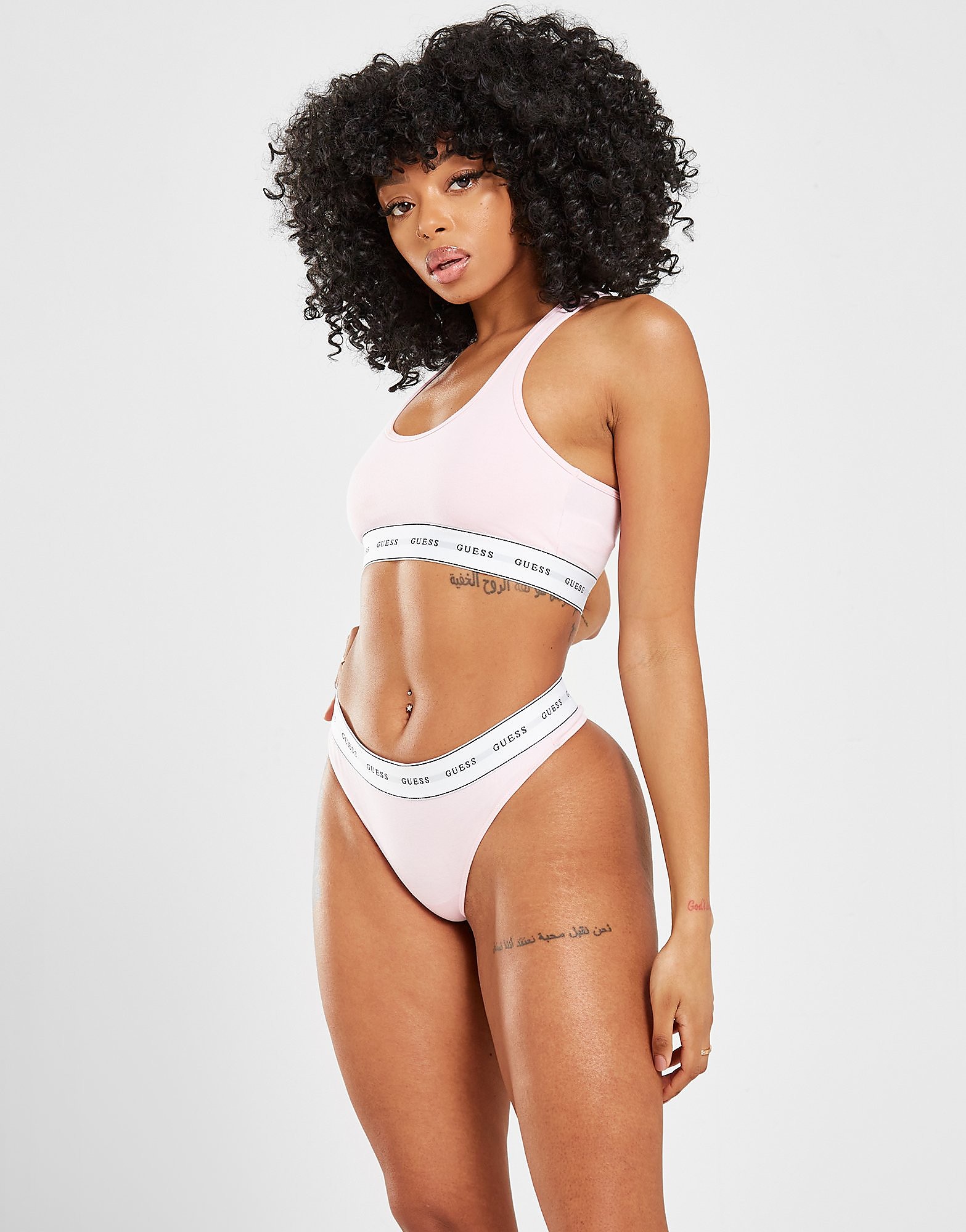 

GUESS Logo Thong - Pink - Womens, Pink