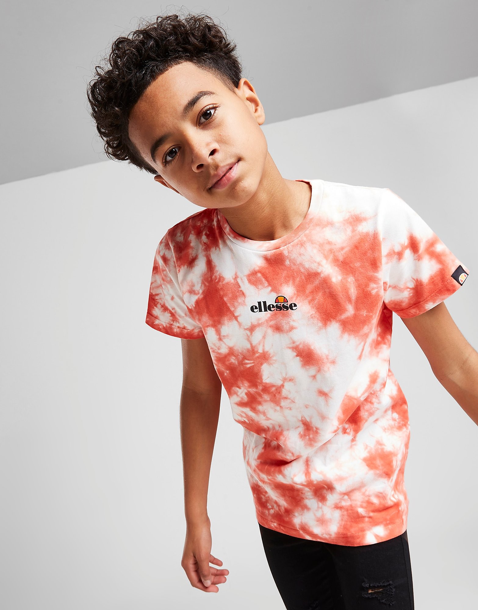 

Ellesse Rangi Tie Dye T-Shirt Junior - Only at JD - Red/White - Kids, Red/White