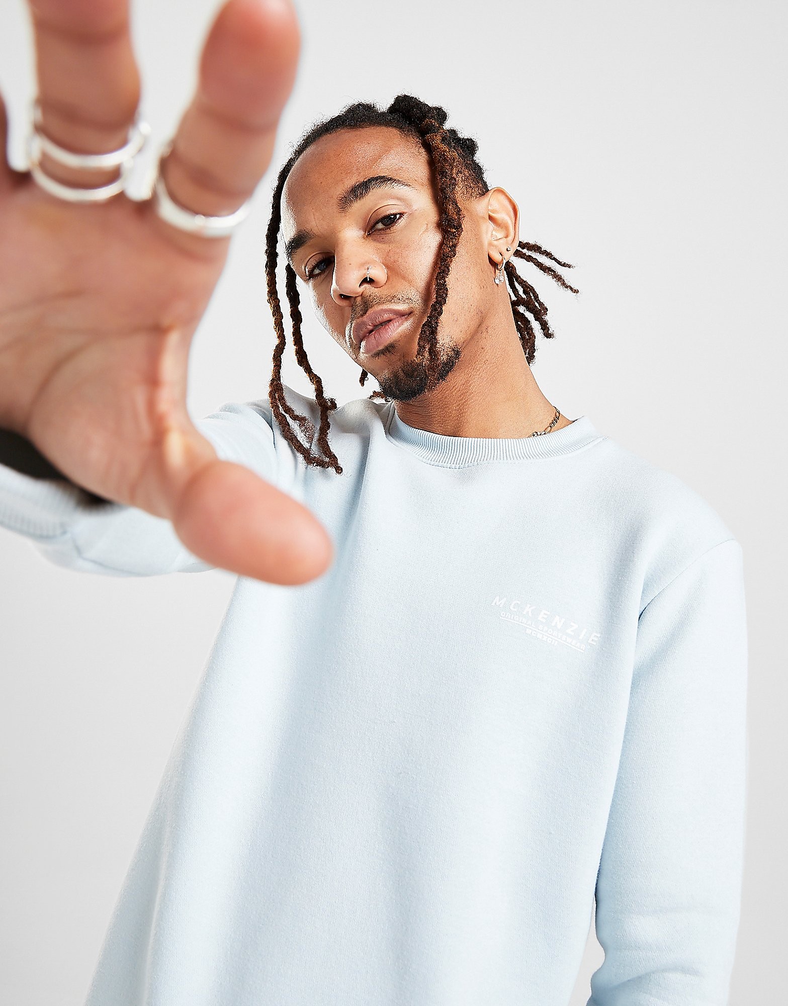 

McKenzie Essential Crew Sweatshirt - Only at JD - Blue - Mens, Blue