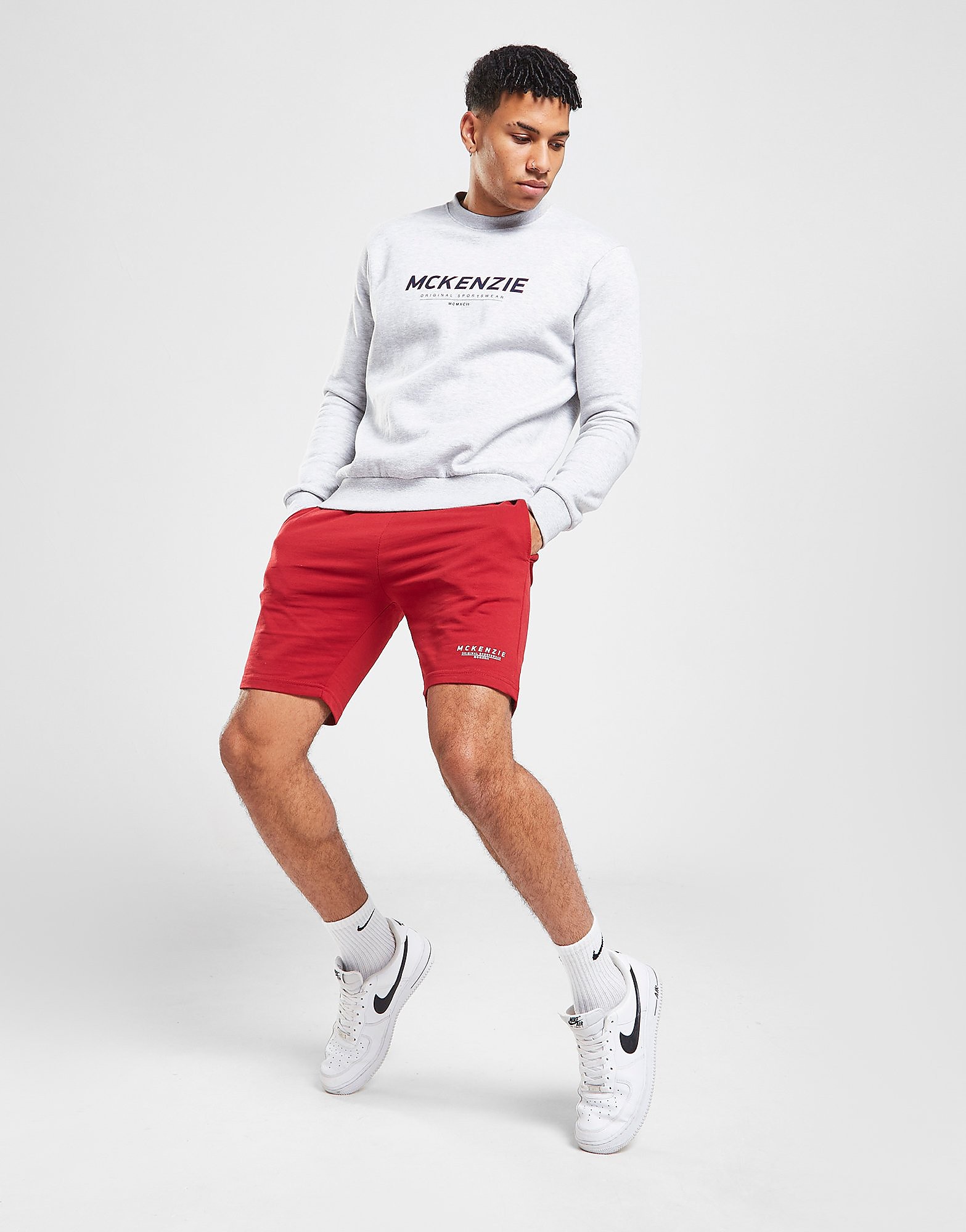 

McKenzie Essential Fleece Shorts - Only at JD - Red - Mens, Red
