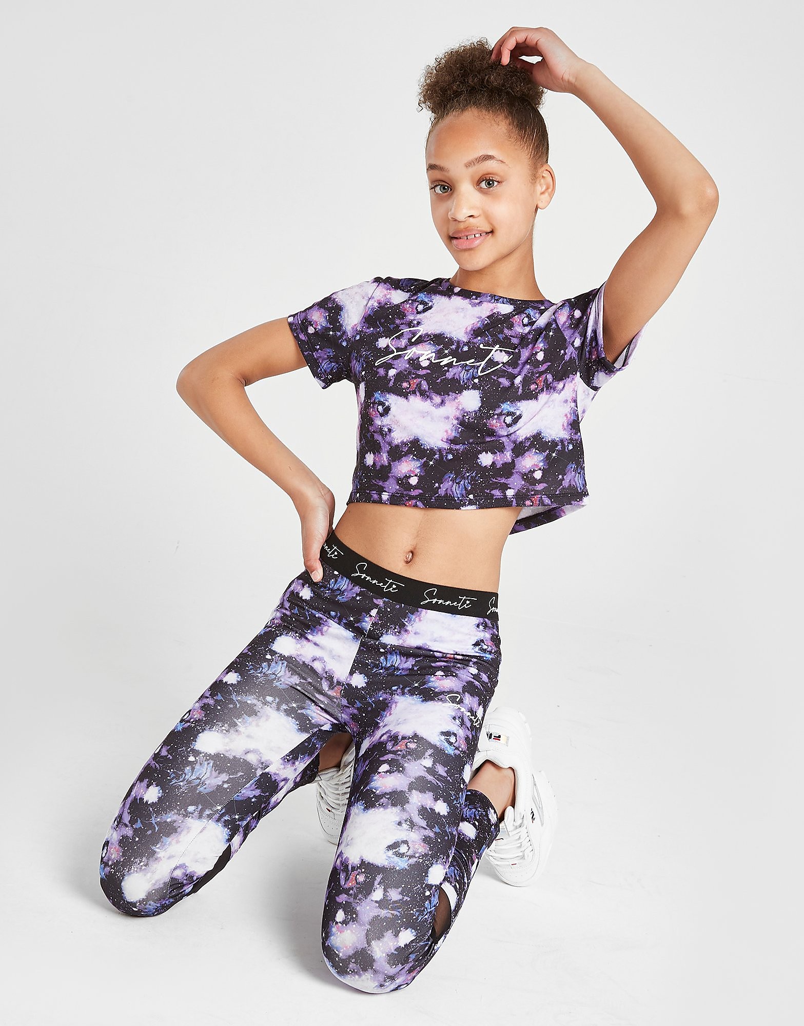 

Sonneti Girls' Galaxy Crop T-Shirt Junior - PURPLE - Kids, PURPLE
