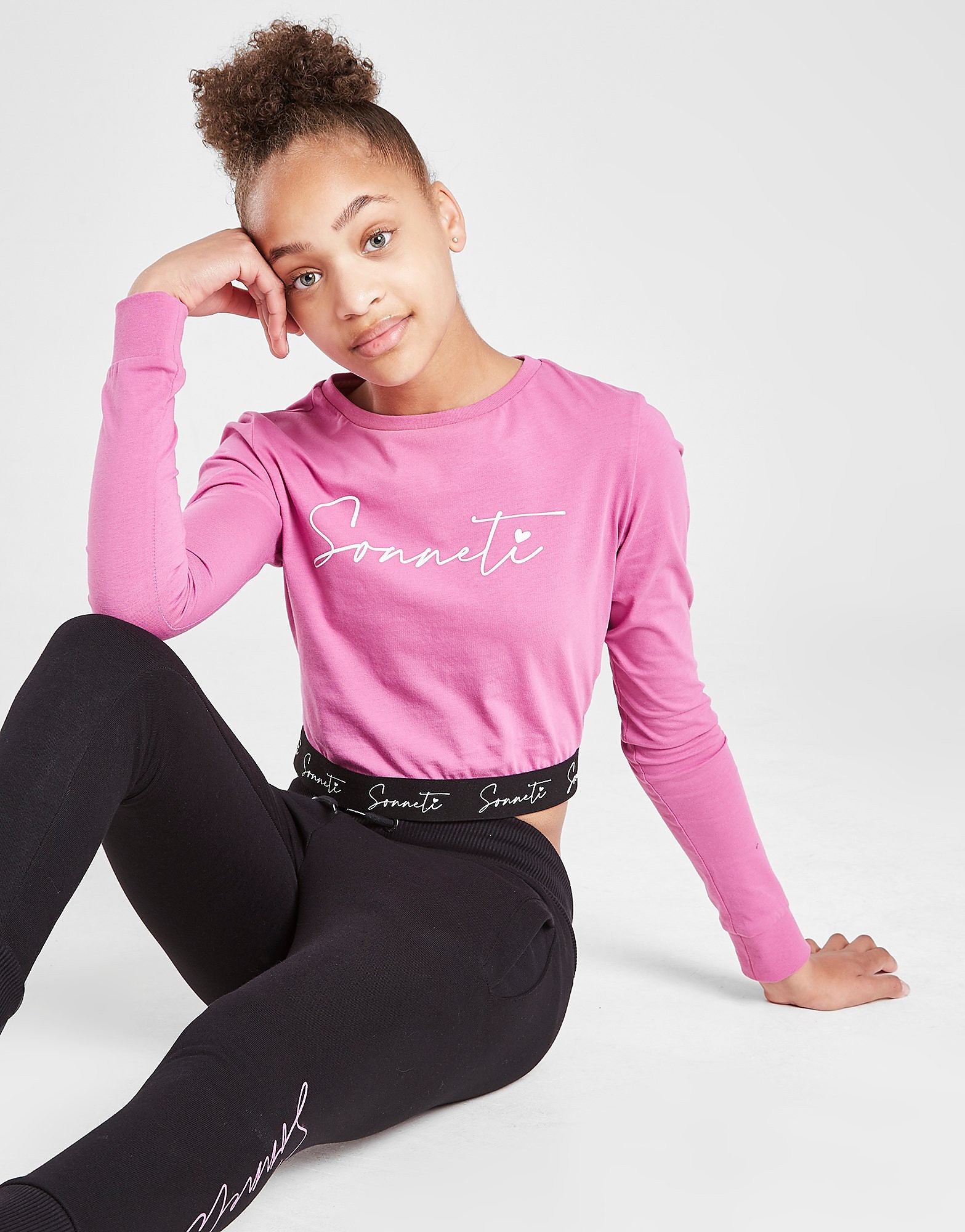 

Sonneti Girls' Cropped Long Sleeve T-Shirt Junior - Pink - Kids, Pink