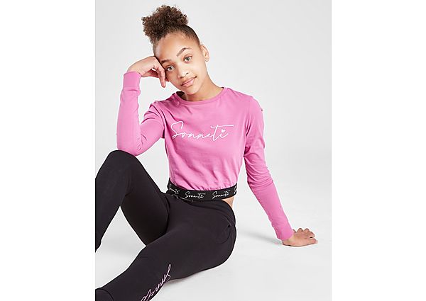 Sonneti Girls' Cropped Long Sleeve T-Shirt