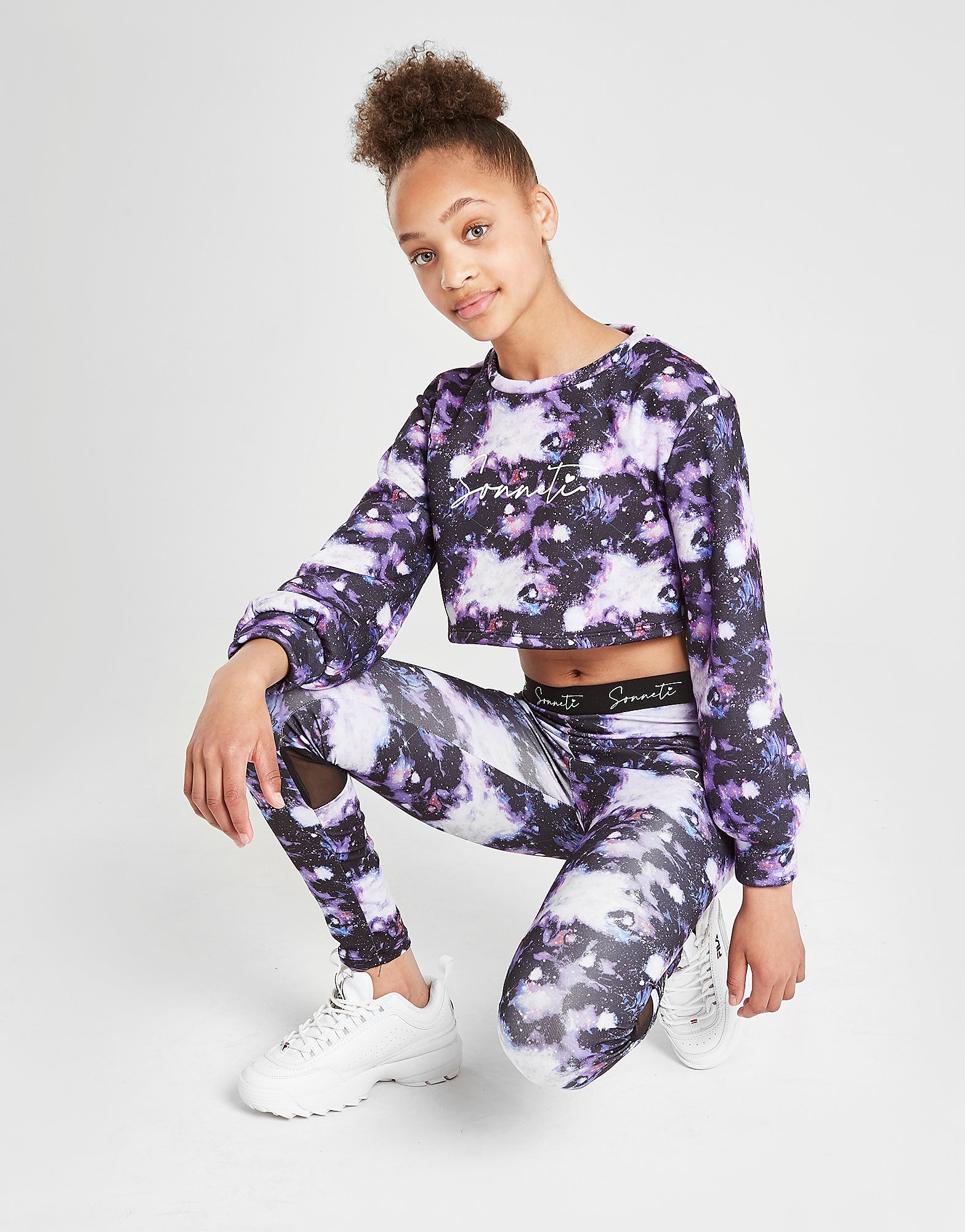 

Sonneti Girls' Galaxy Crop Sweatshirt Junior - Purple - Kids, Purple