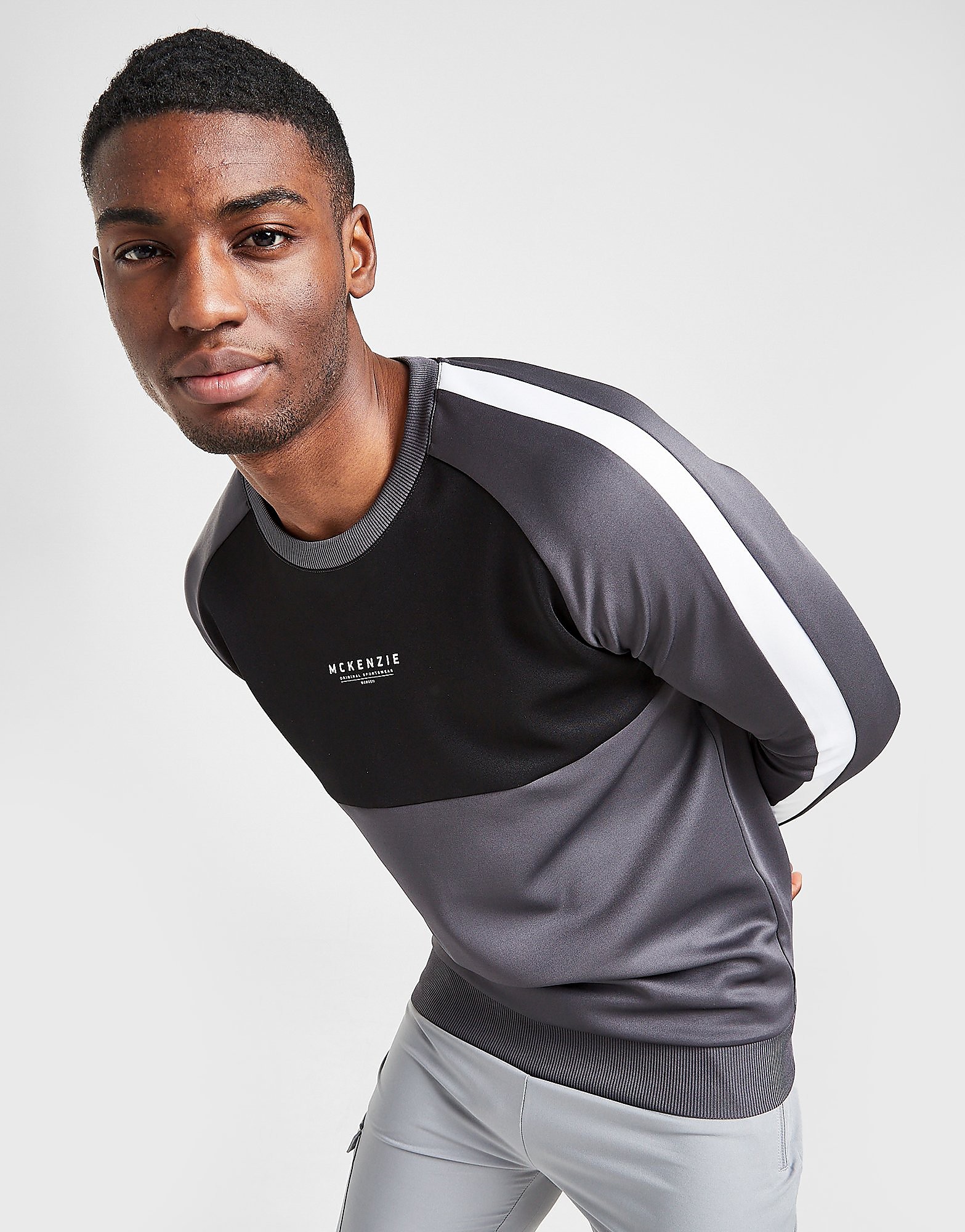 

McKenzie Exhilarate Poly Crew Sweatshirt - Only at JD - Black - Mens, Black