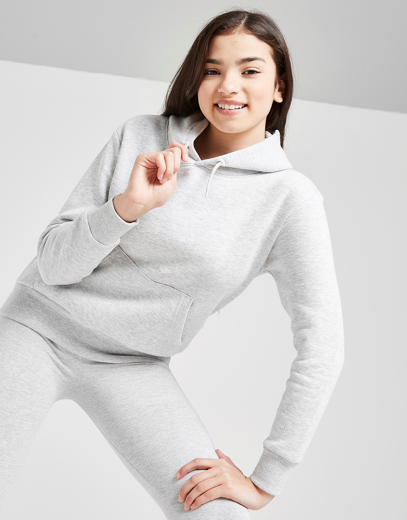 Sonneti Girls' Essential Overhead Hoodie Junior - Grey - Kids, Grey