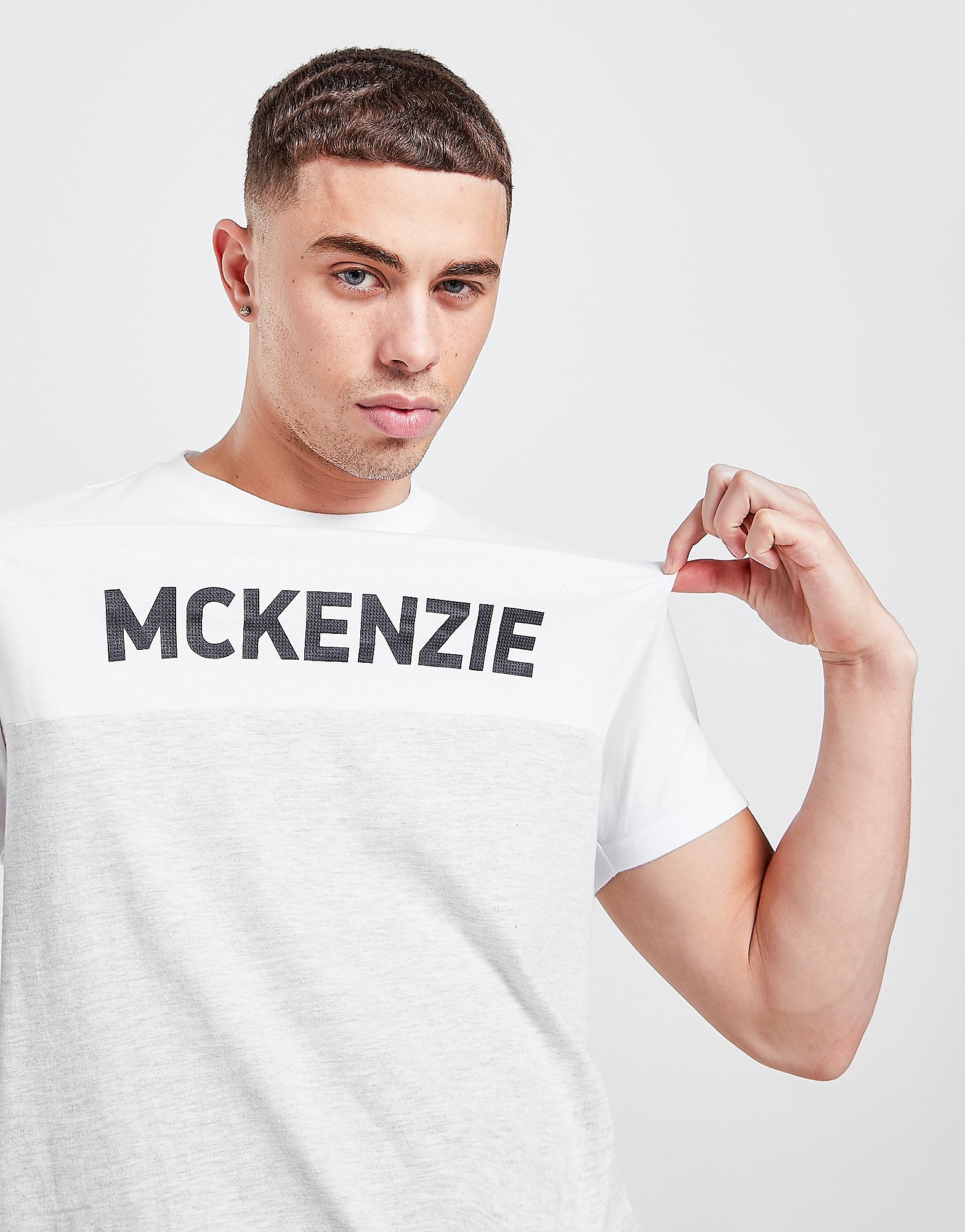 

McKenzie Marcus T-Shirt - Only at JD - Grey/White - Mens, Grey/White