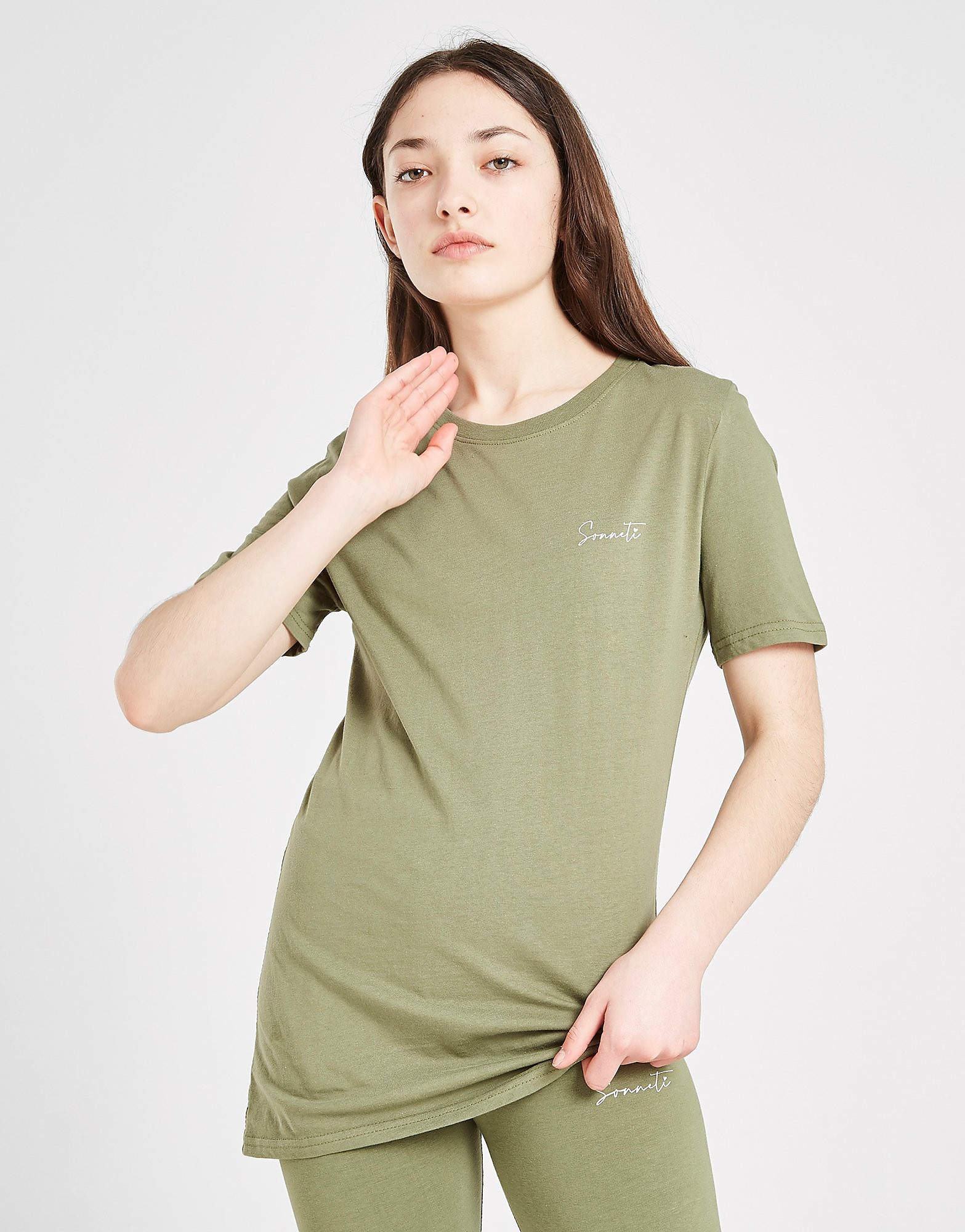 

Sonneti Girls' Essential Boyfriend T-Shirt Junior - Green - Kids, Green